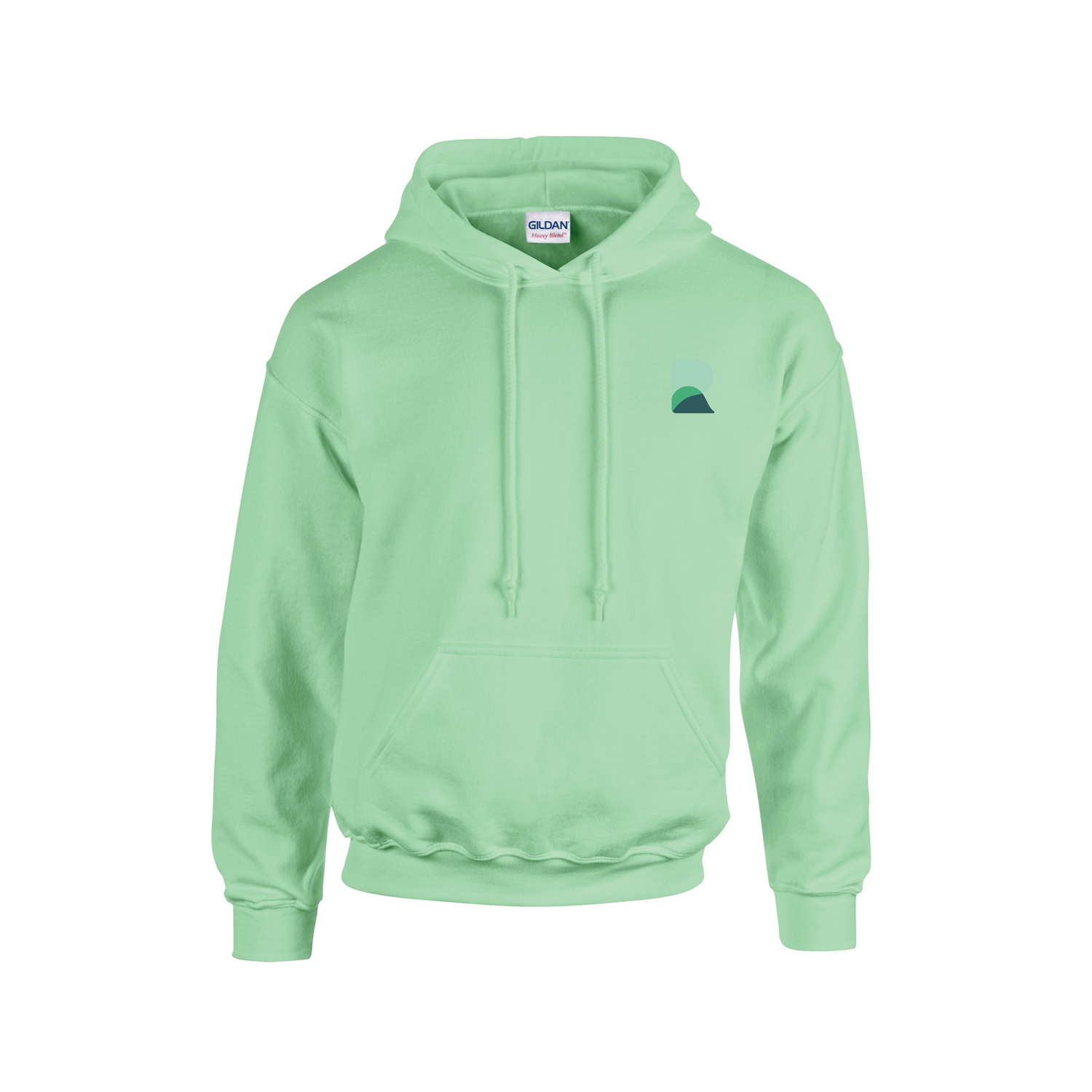 Branded Mint Green Hoodie