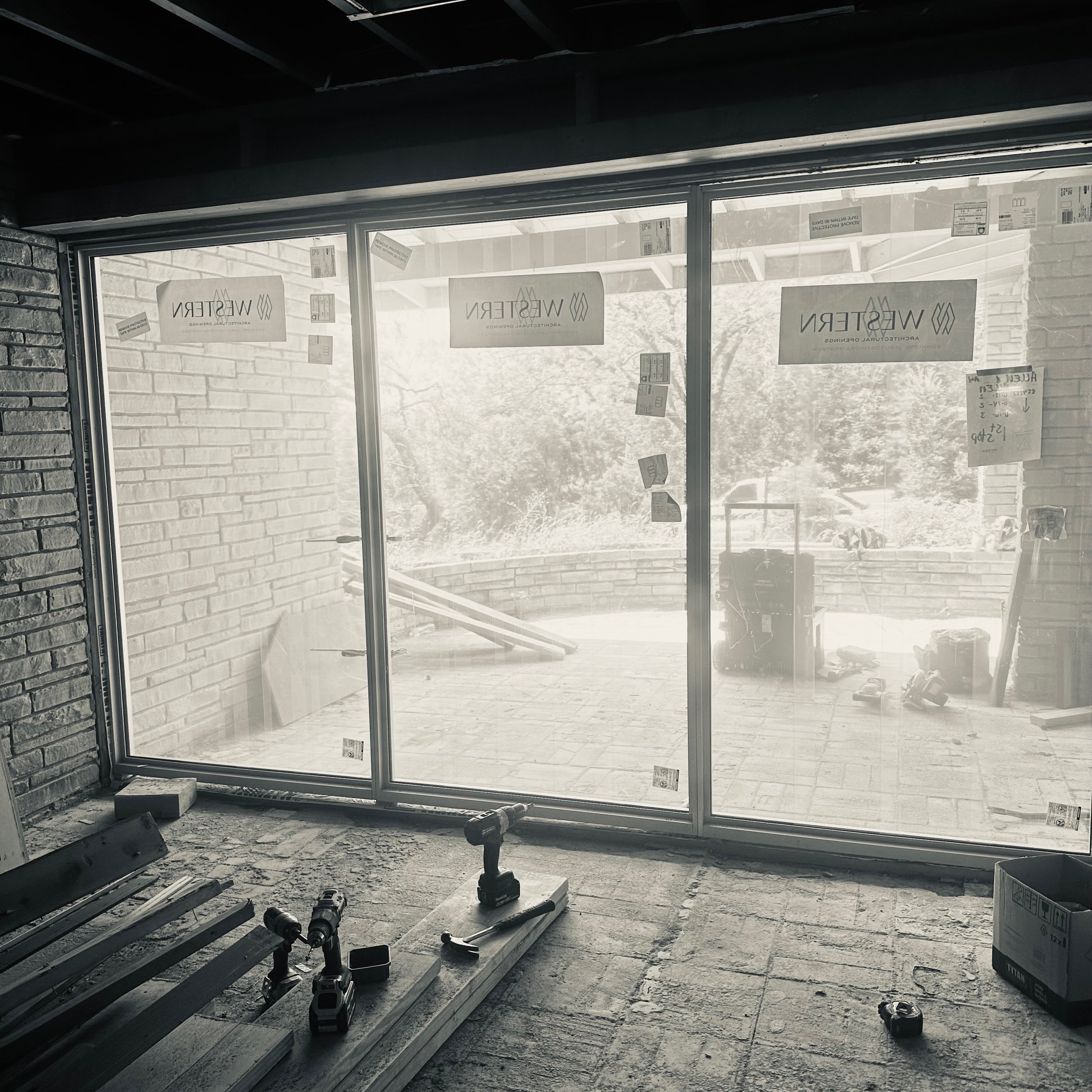 Window installation - it's the day that changes everything for a house under renovation. After weeks of destruction (demo) the new life of the house begins to show itself, finally sharing glimpses of the new iteration. Lucky to be in collaboration wi