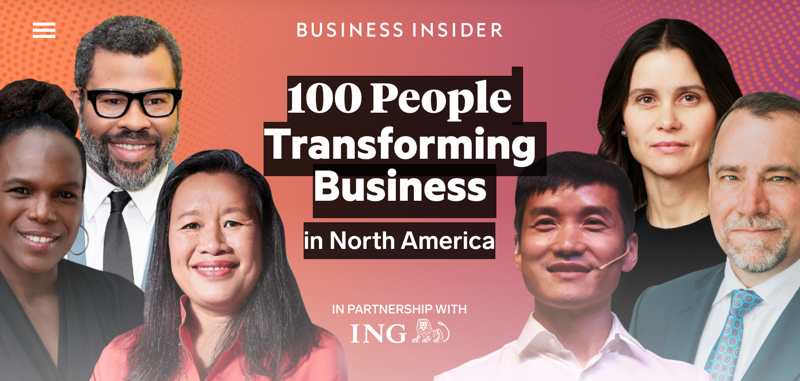 Business Insider: 100 People Transforming Business in North America