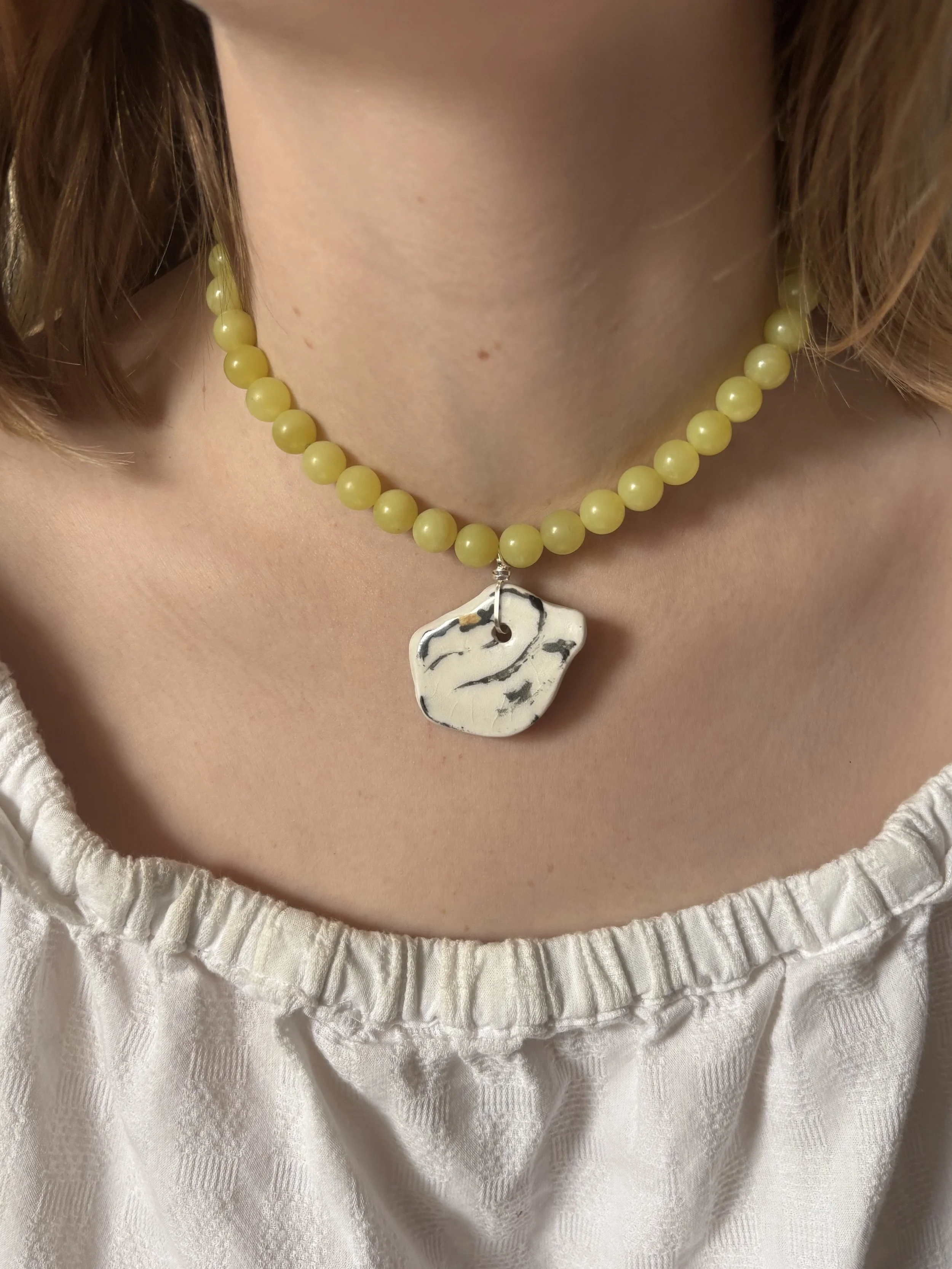 Sleepy Swan Necklace