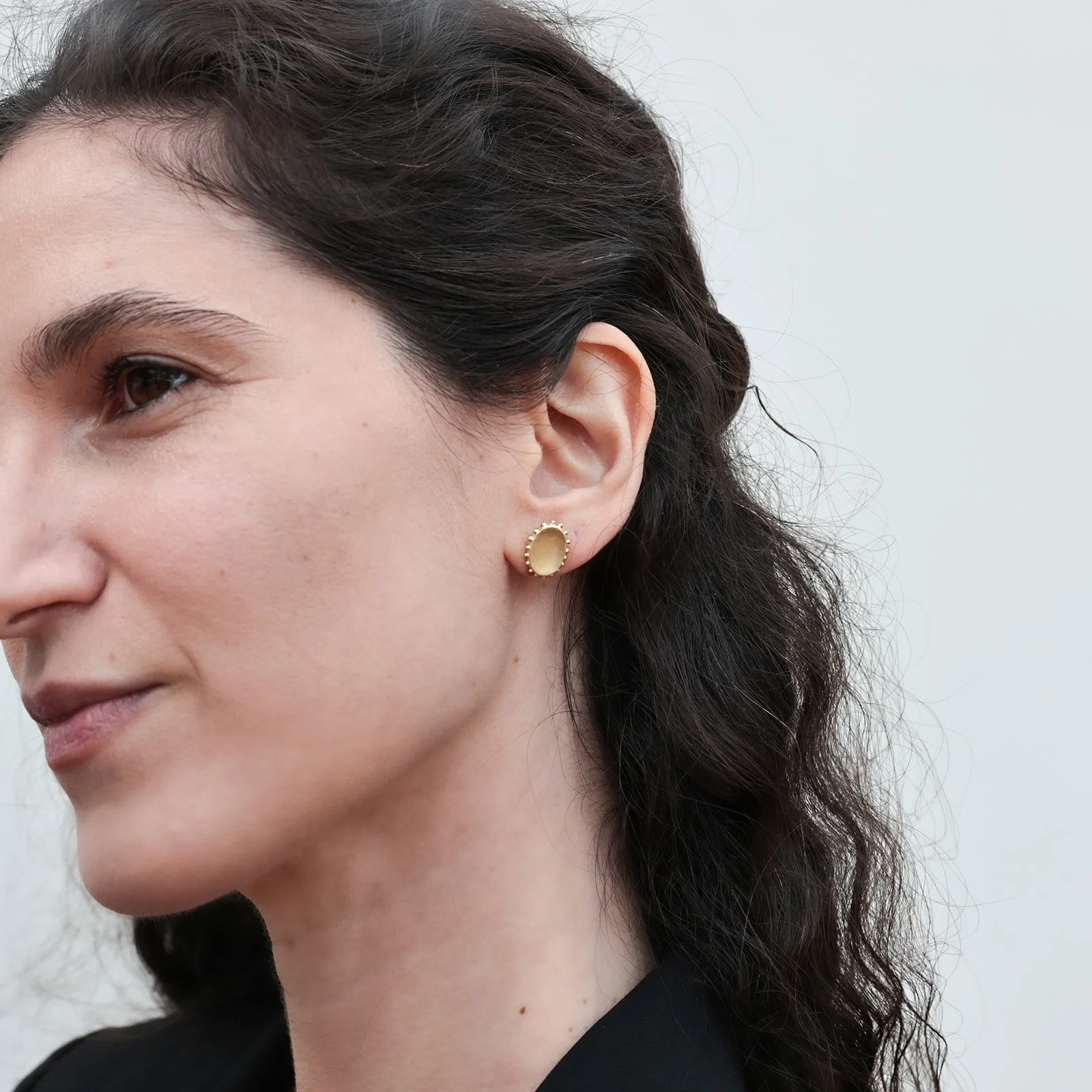 Alea Cameo Studs