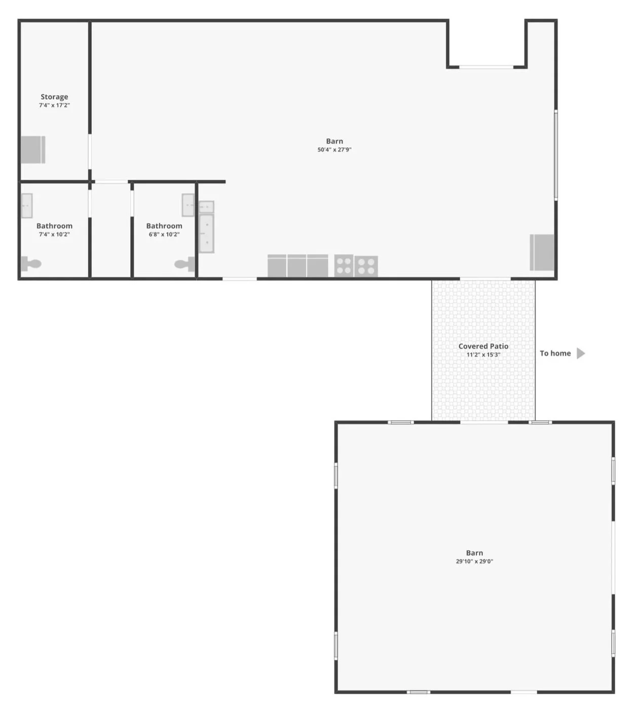 Black & White Barn