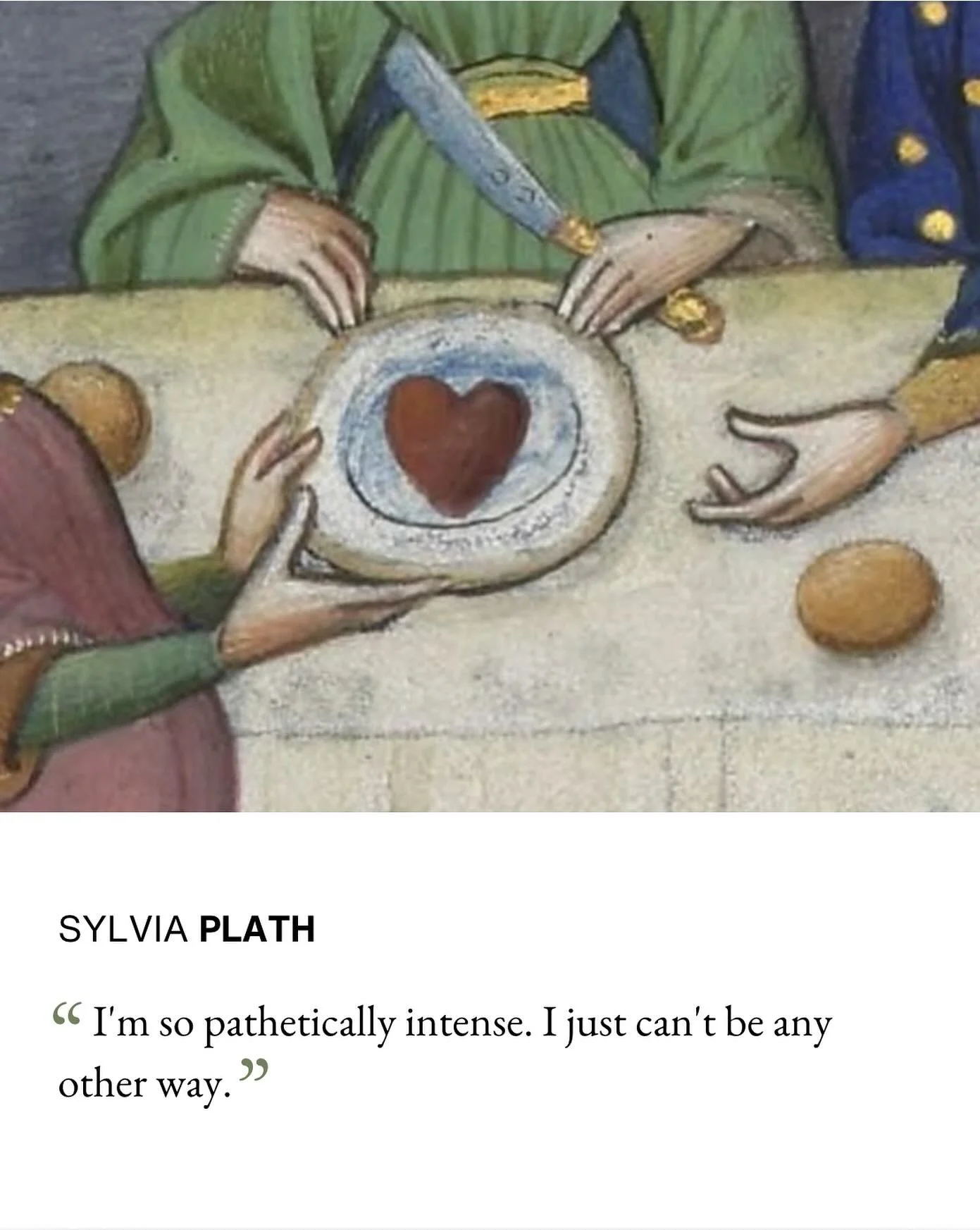 “I’m so pathetically intense. I just can’t be any other way.” —Sylvia Plath
#authenticity #creativity #sylviaplath #quote