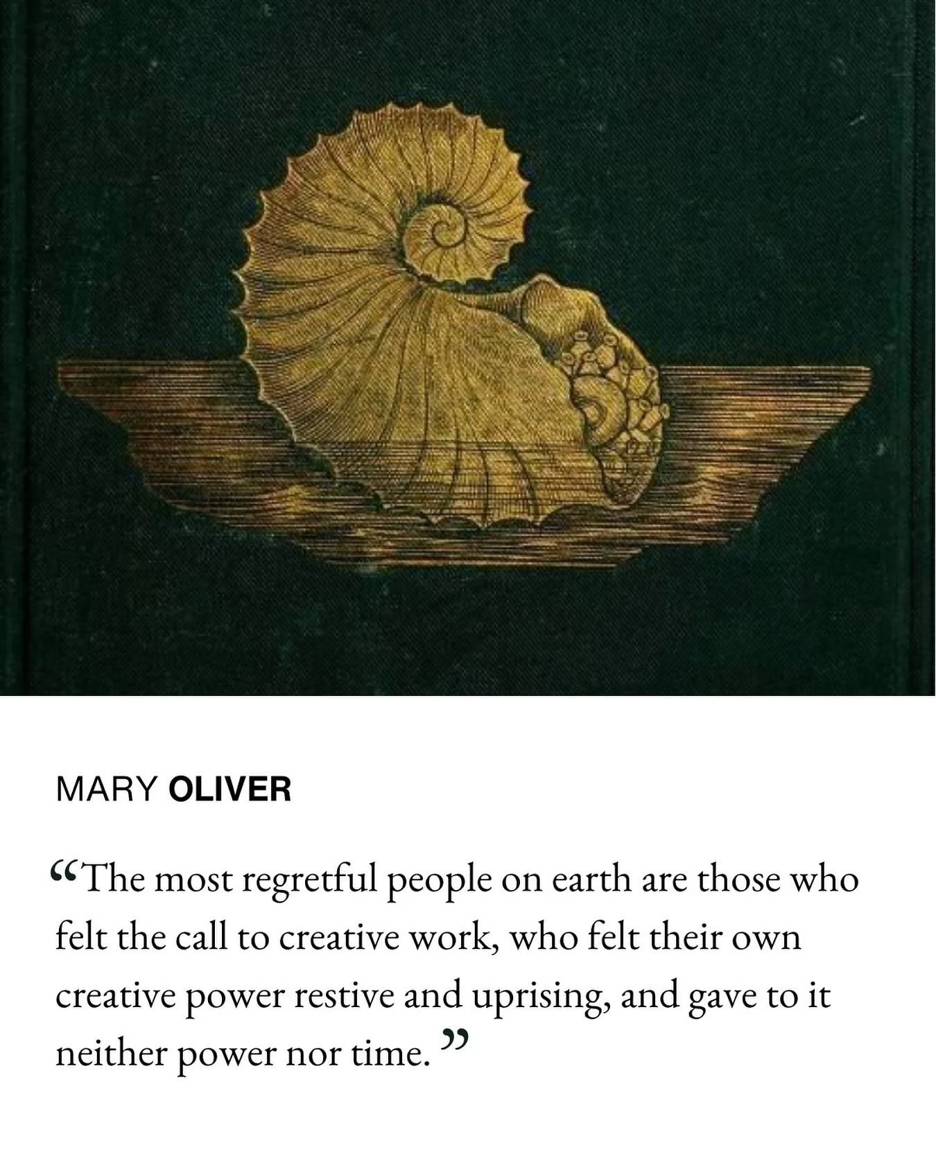 “The most regretful people on earth are those who felt the call to creative work, who felt their own creative power restive and uprising, and gave to it neither power nor time.” —Mary Oliver
#creativity #authenticity #psychology #m