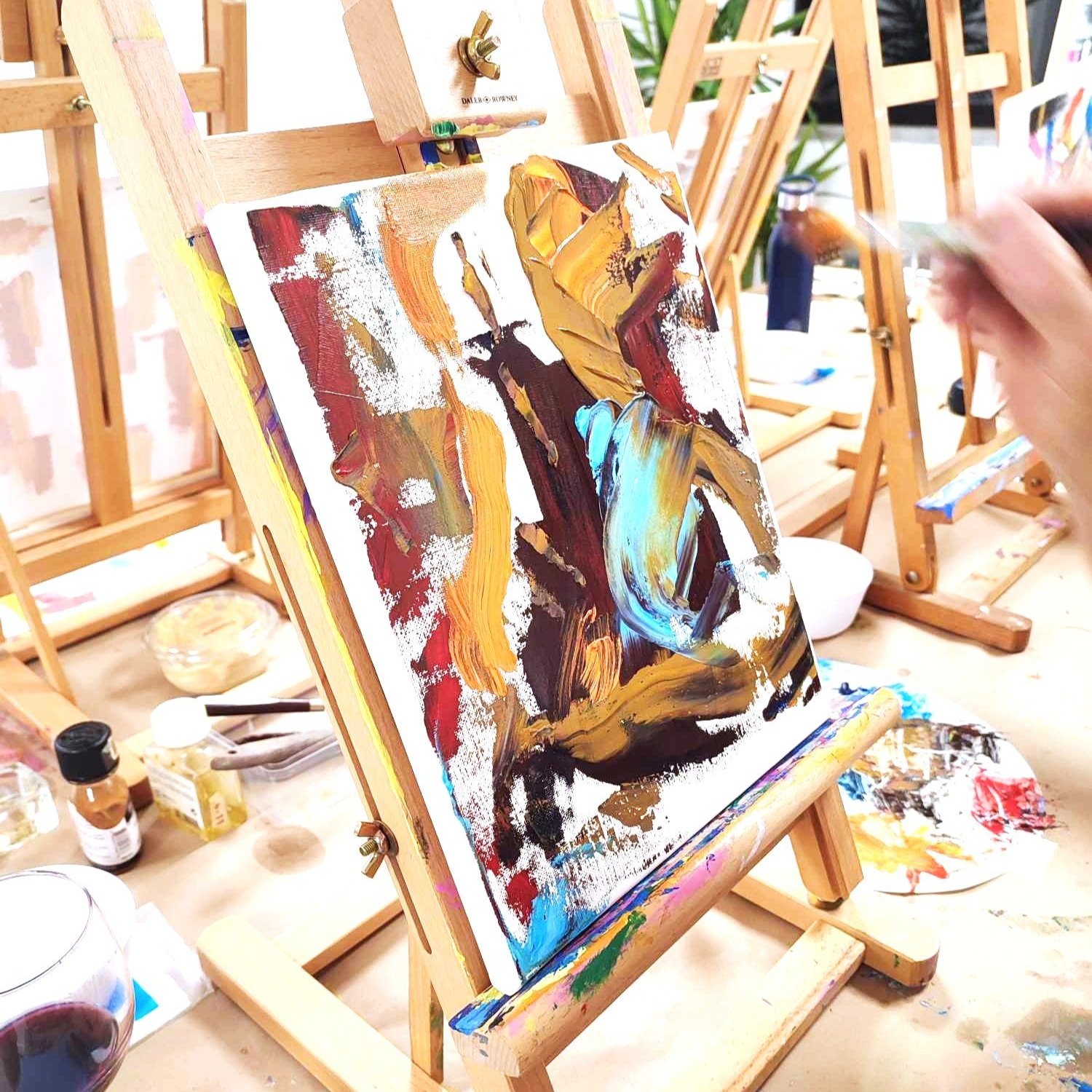 Painting class in Lisbon, oilpainting workshop, Meet Art Studio