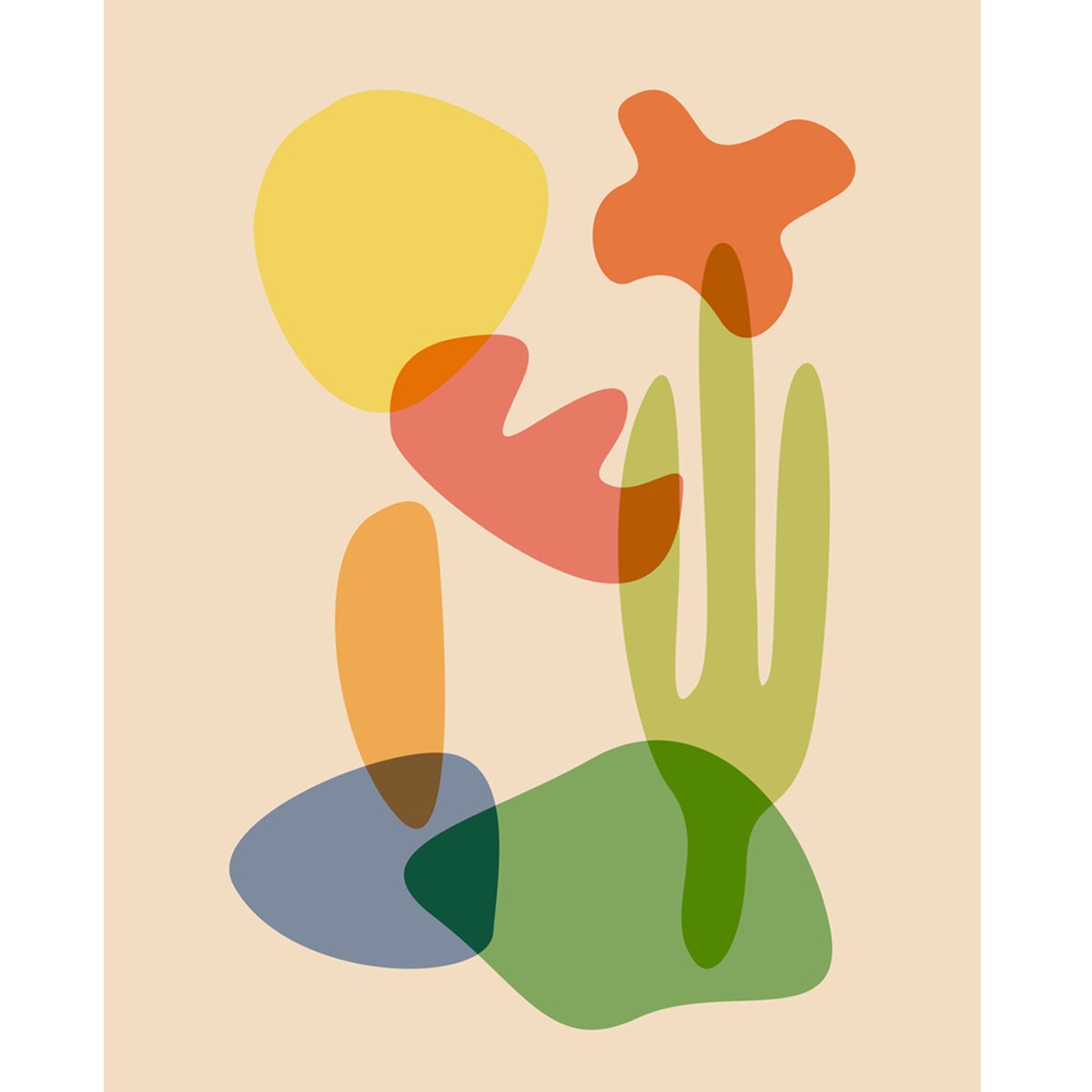 Abstract Art Print, Decorative Poster, minimalist decor