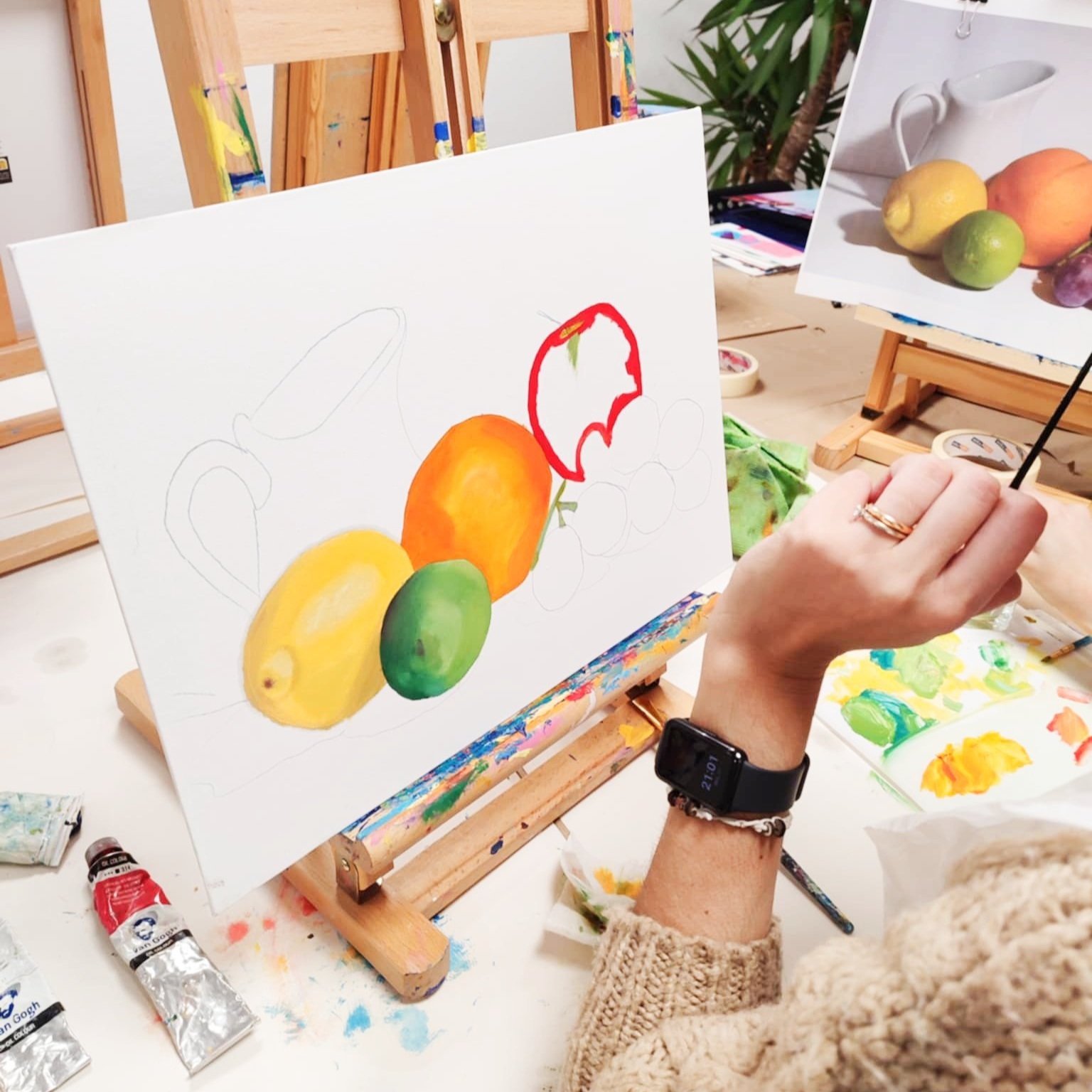 painting workshops in Lisbon, Meet Art Studio