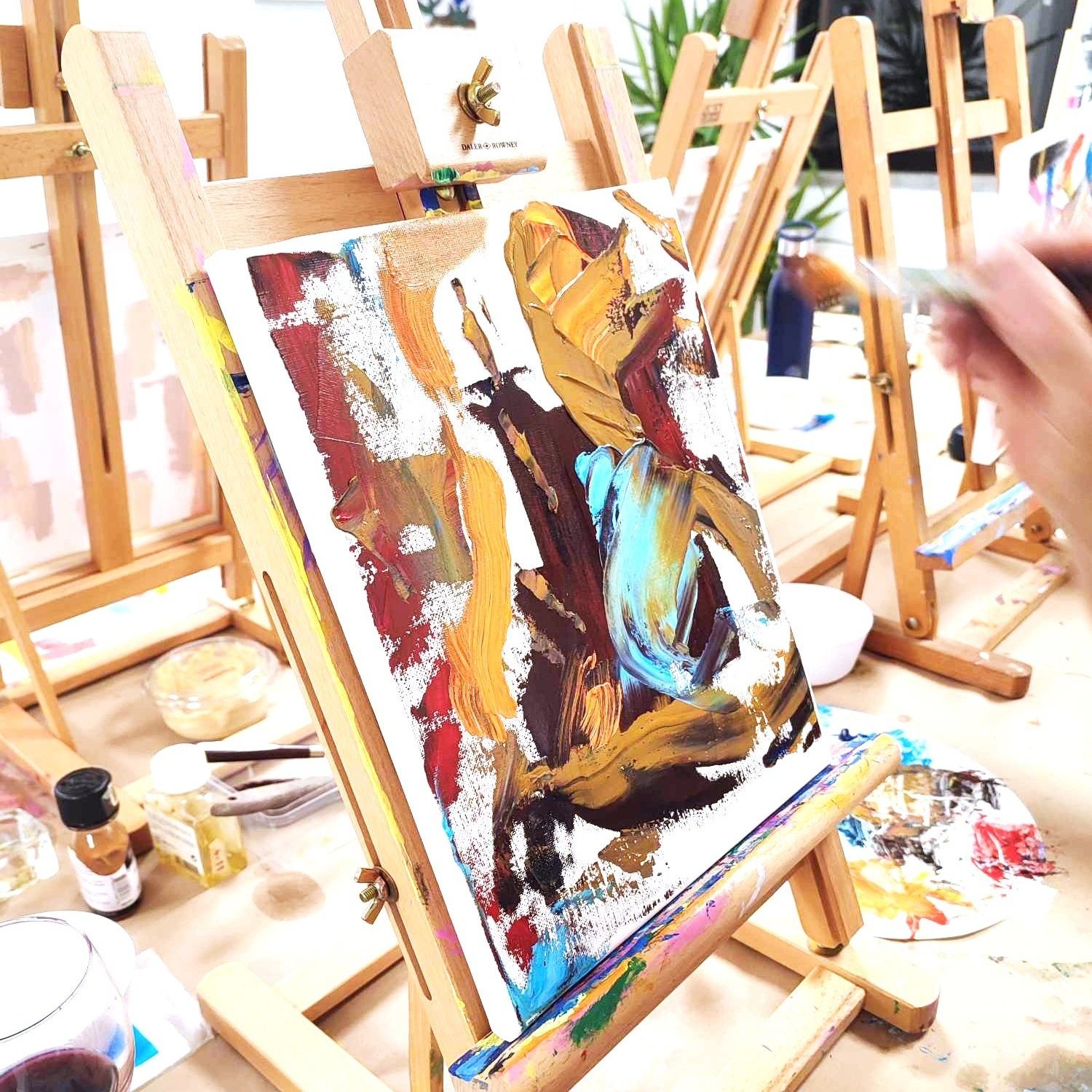 Painting class in Lisbon, oilpainting workshop, Meet Art Studio