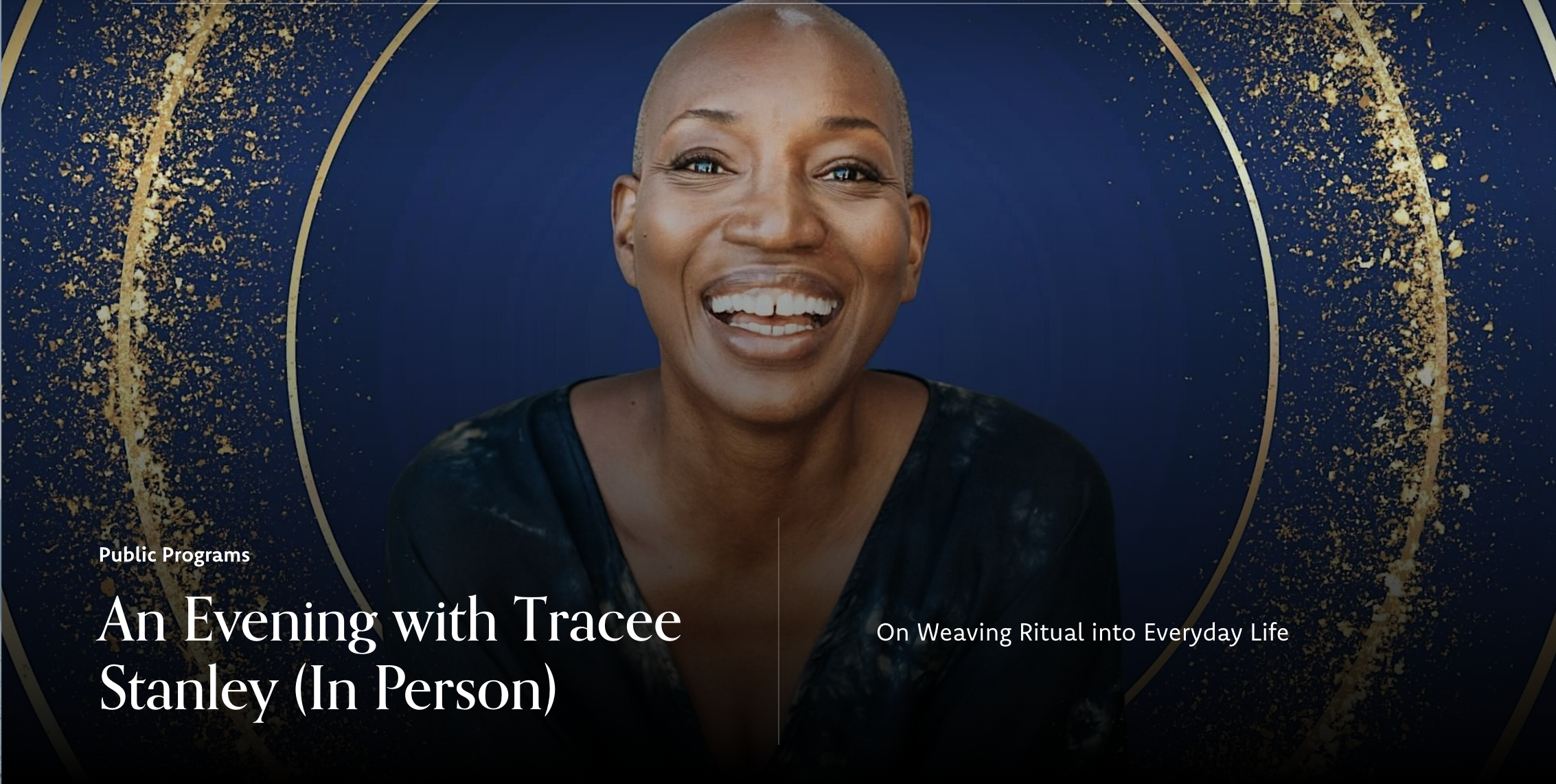 An evening with Tracee stanley (in-person at CIIS in San Francisco, and via livestream)