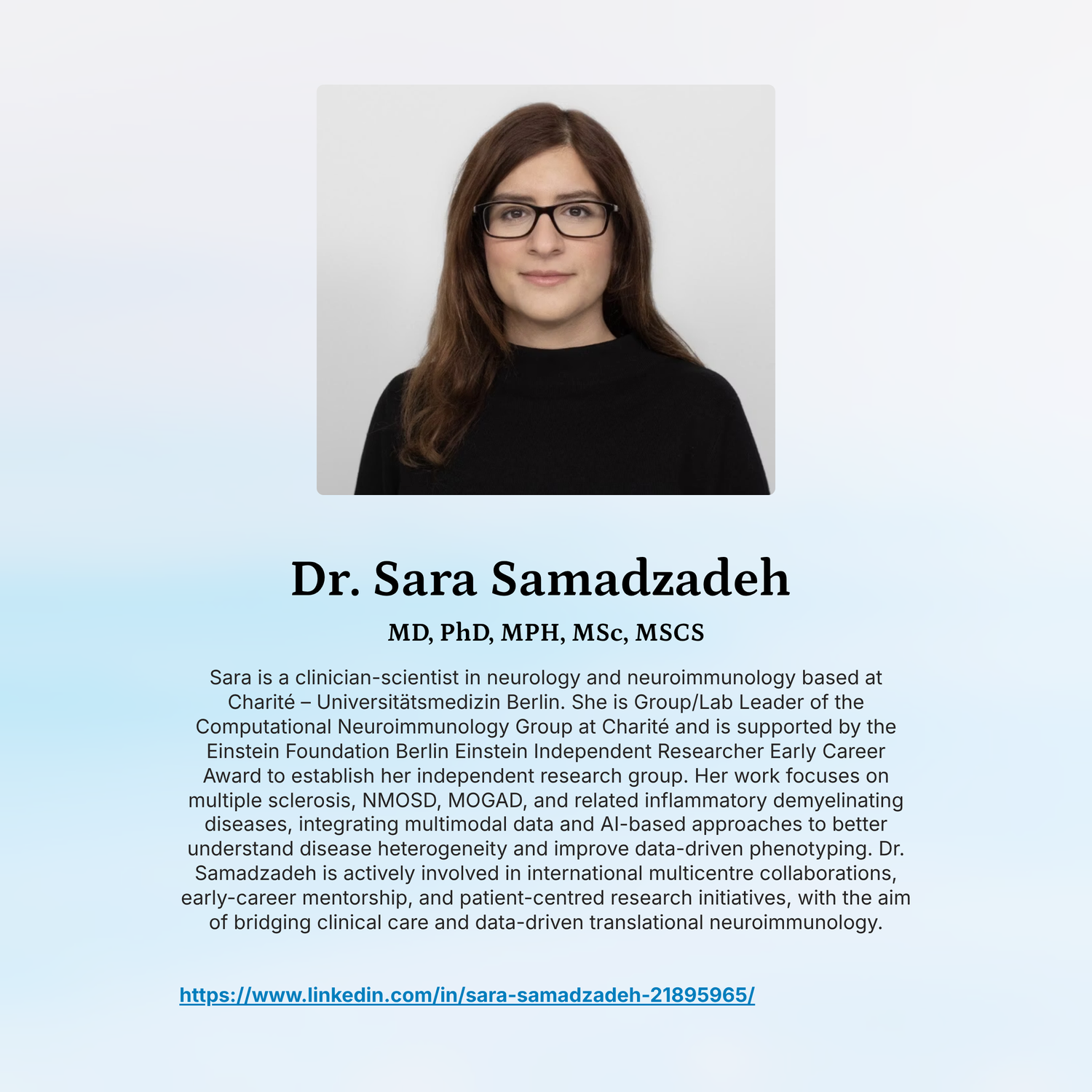 Dr. Sara Samadzadeh