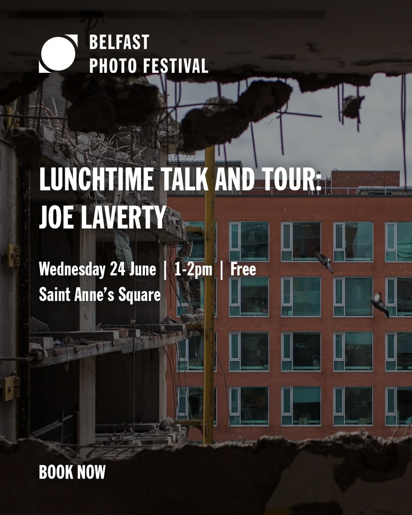 LUNCHTIME TALK AND TOUR: JOE LAVERTY
WEDNESDAY 24 JUNE | 1-2PM
SAINT ANNE&rsquo;S SQUARE
FREE, BOOK NOW: LINK IN BIO

Join photographer Joe Laverty to discuss his perspectives on Belfast heritage in &lsquo;Still Standing&rsquo;

&lsquo;Still Standing