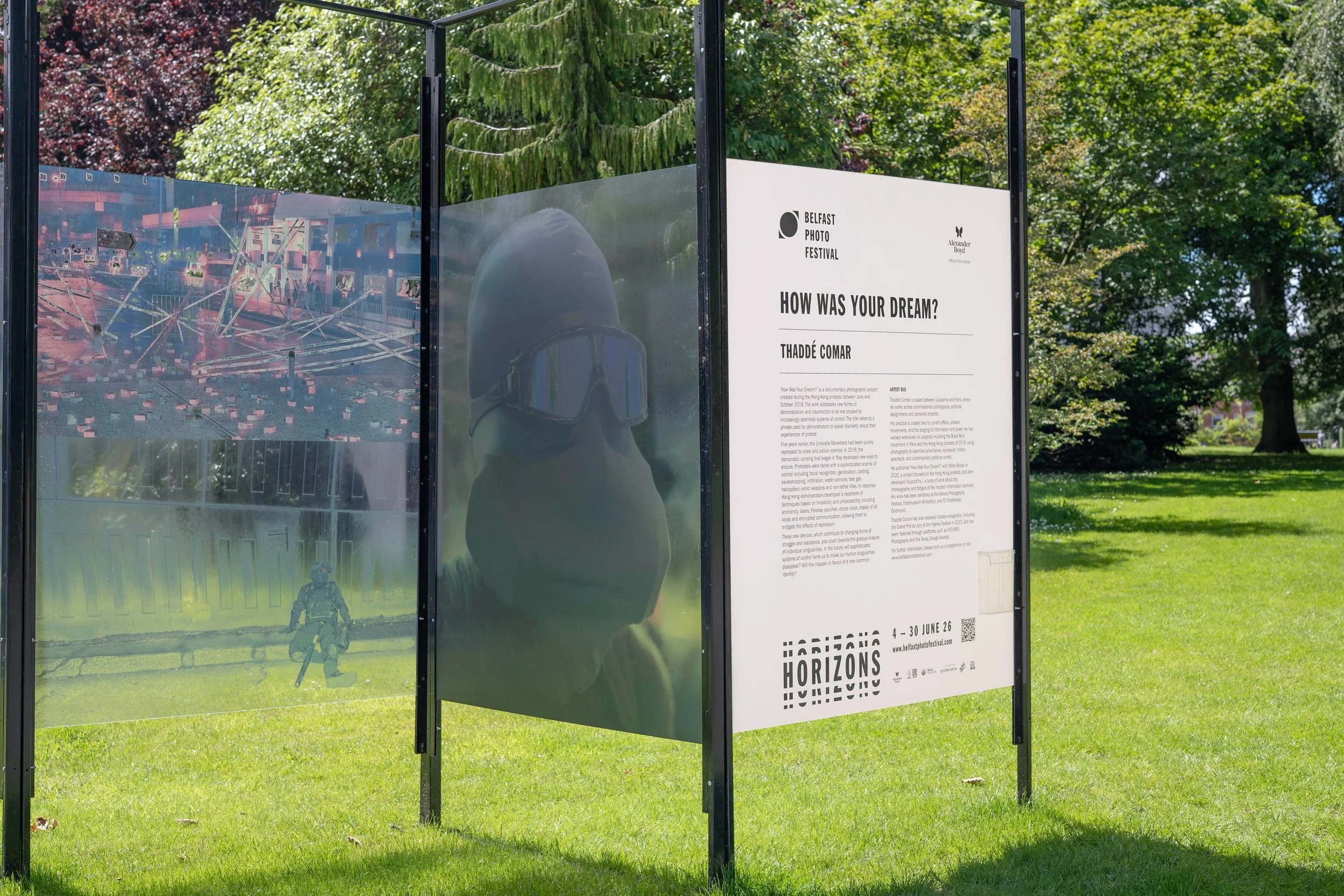 HOW WAS YOUR DREAM?
THADD&Eacute; COMAR
4 JUNE - 5 JULY | DAWN TO DUSK
BOTANIC GARDENS

&lsquo;How Was Your Dream?&rsquo; is a documentary photographic project created during the Hong Kong protests between June and October 2019. The work addresses ne