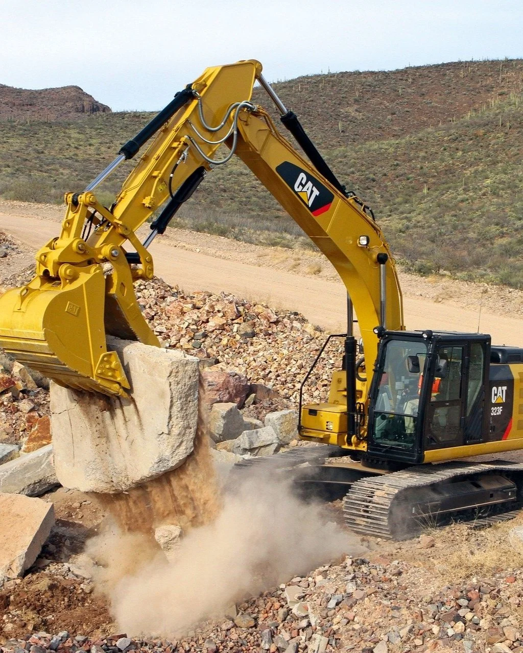 Big A Demolition equipment performing excavation and grading work in Omaha