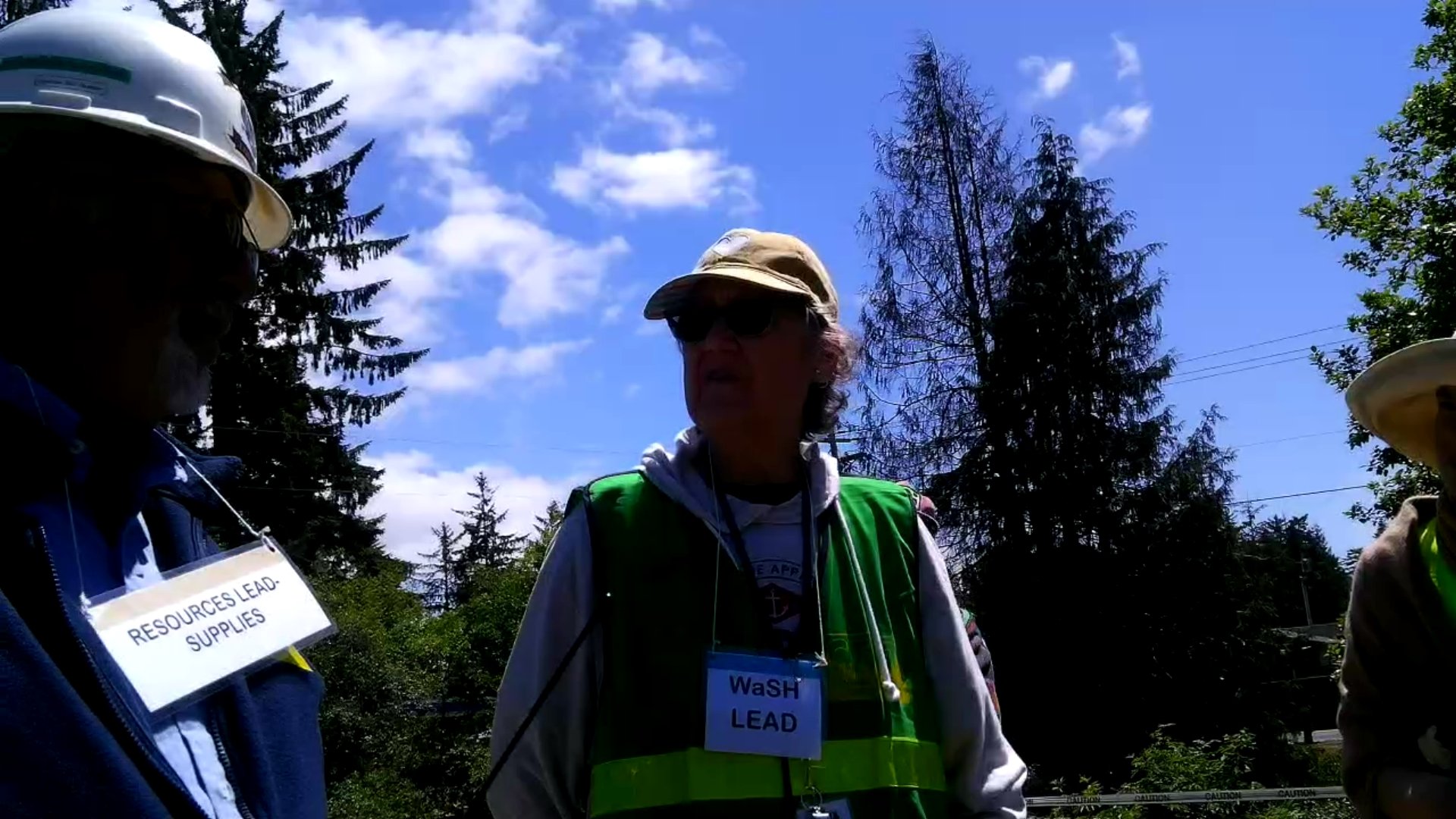 More Than 30 Neighbors Turned Out for the Assembly Area Drill