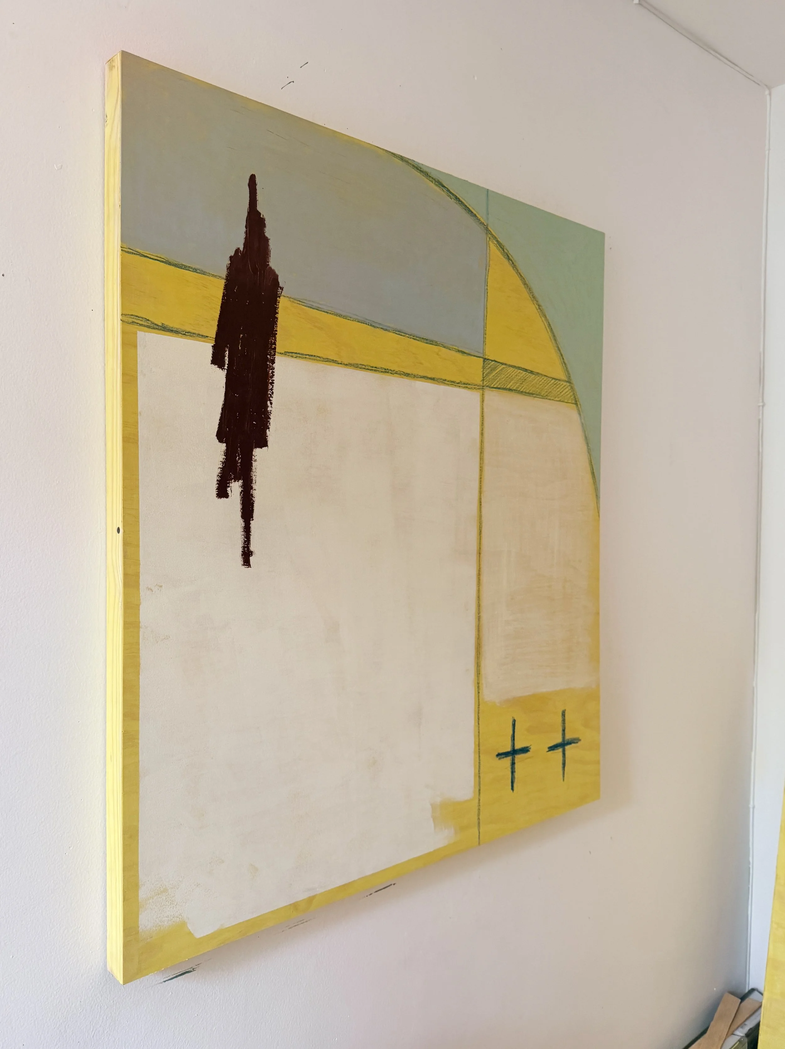 Side view of West of the Grid I, 2026, by Zachary B. Kahn