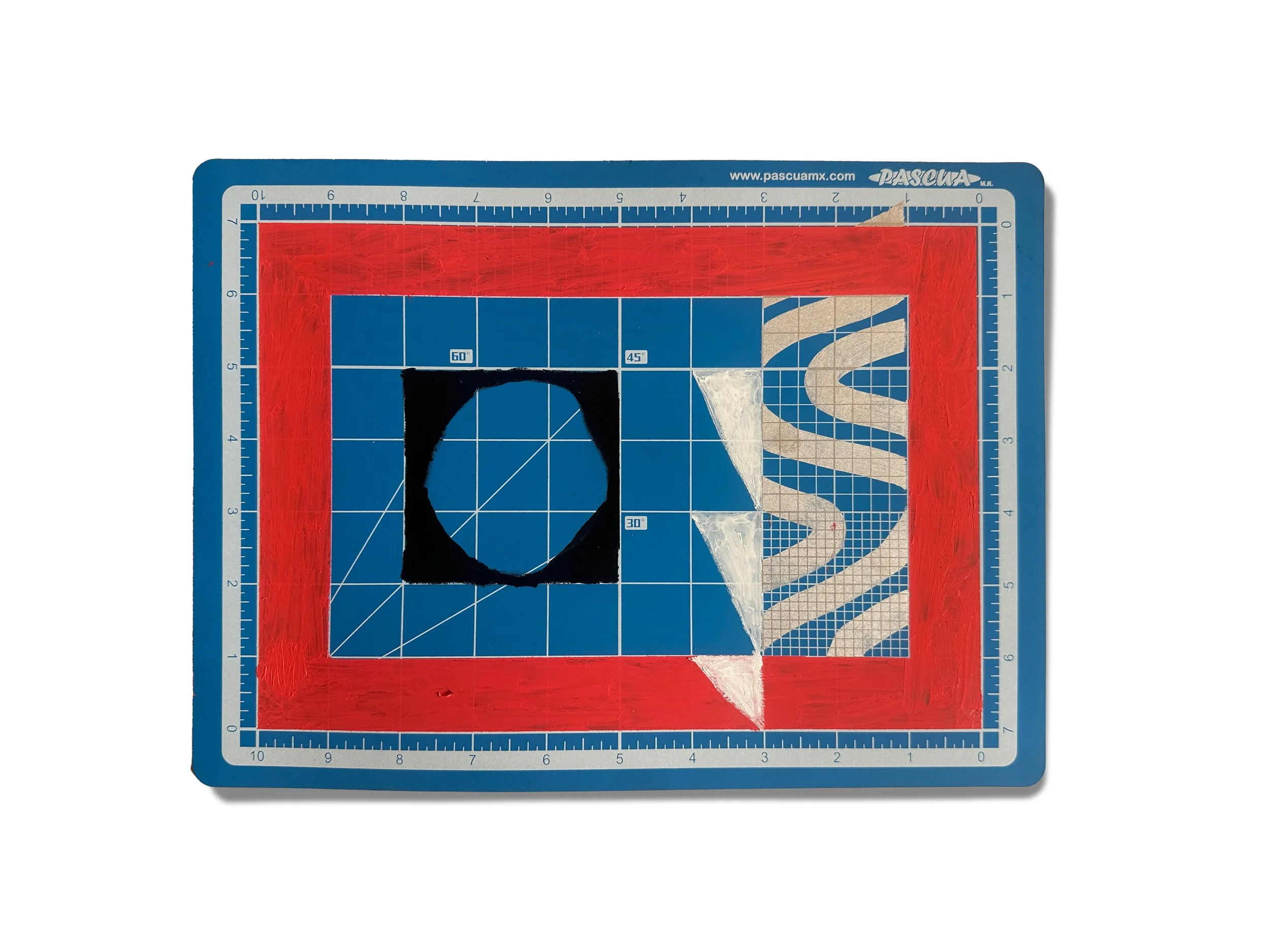 Shape Study on Cutting Board 03
9 x 12"
Solid Marker, Krink, On Cutting board
2025