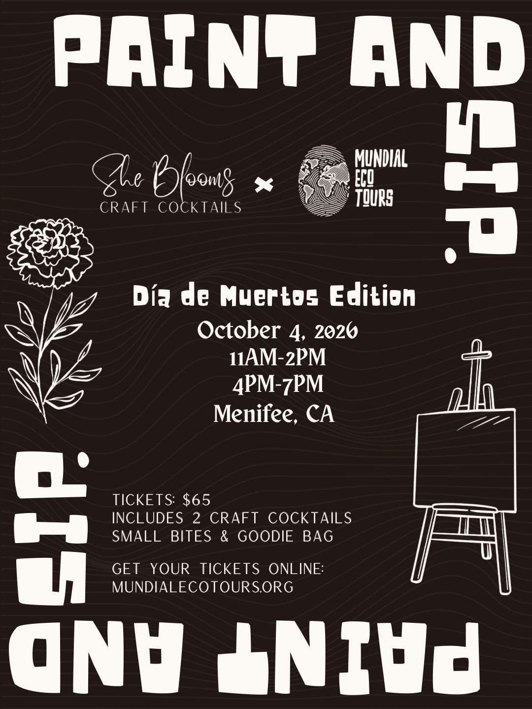 Paint & Sip: Dia de Muertos