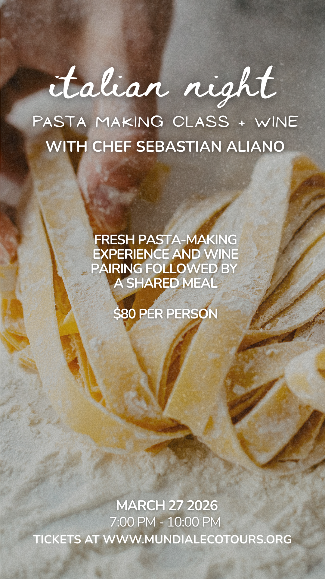 Italian Night: Wine + Pasta Making