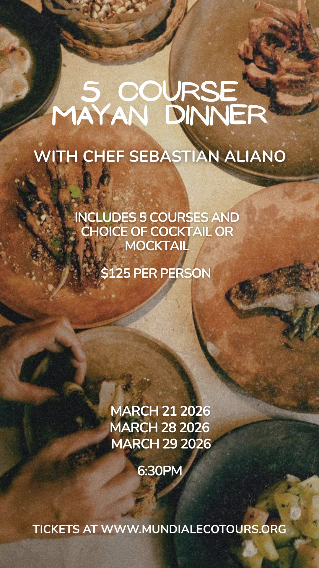 Signature 5-Course Mayan Dinner with Chef Sebastian