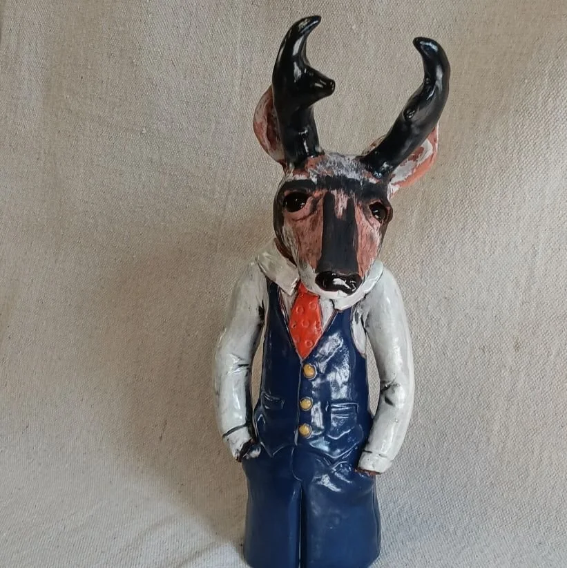 {NFS} Pronghorn, red clay, fired to cone 05