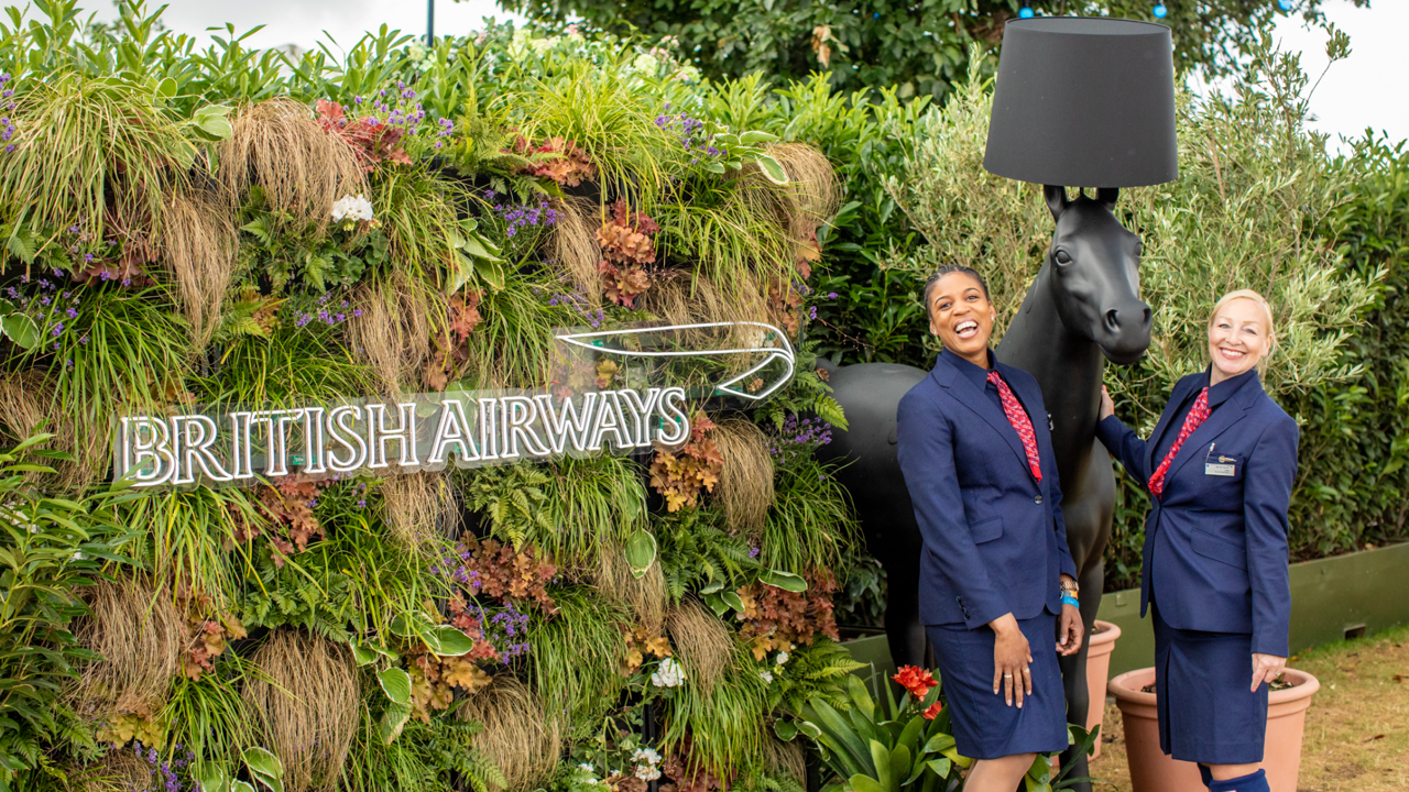 Outdoor Living Wall at British Summertime Festival for British Airways Brand Activaton