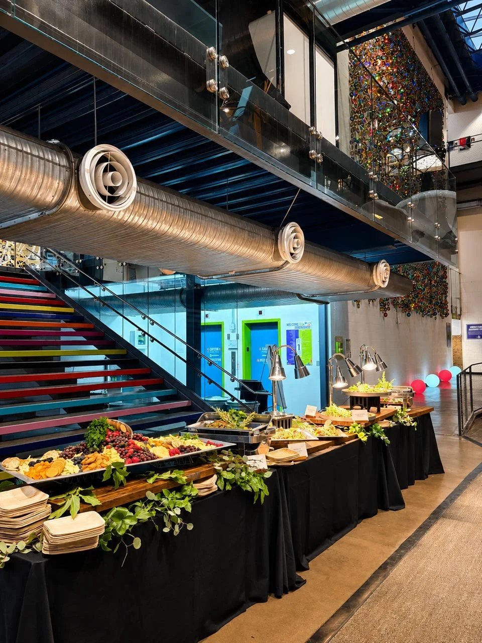 childrens-museum-of-phoenix-event-catering-buffet-staircase.jpg