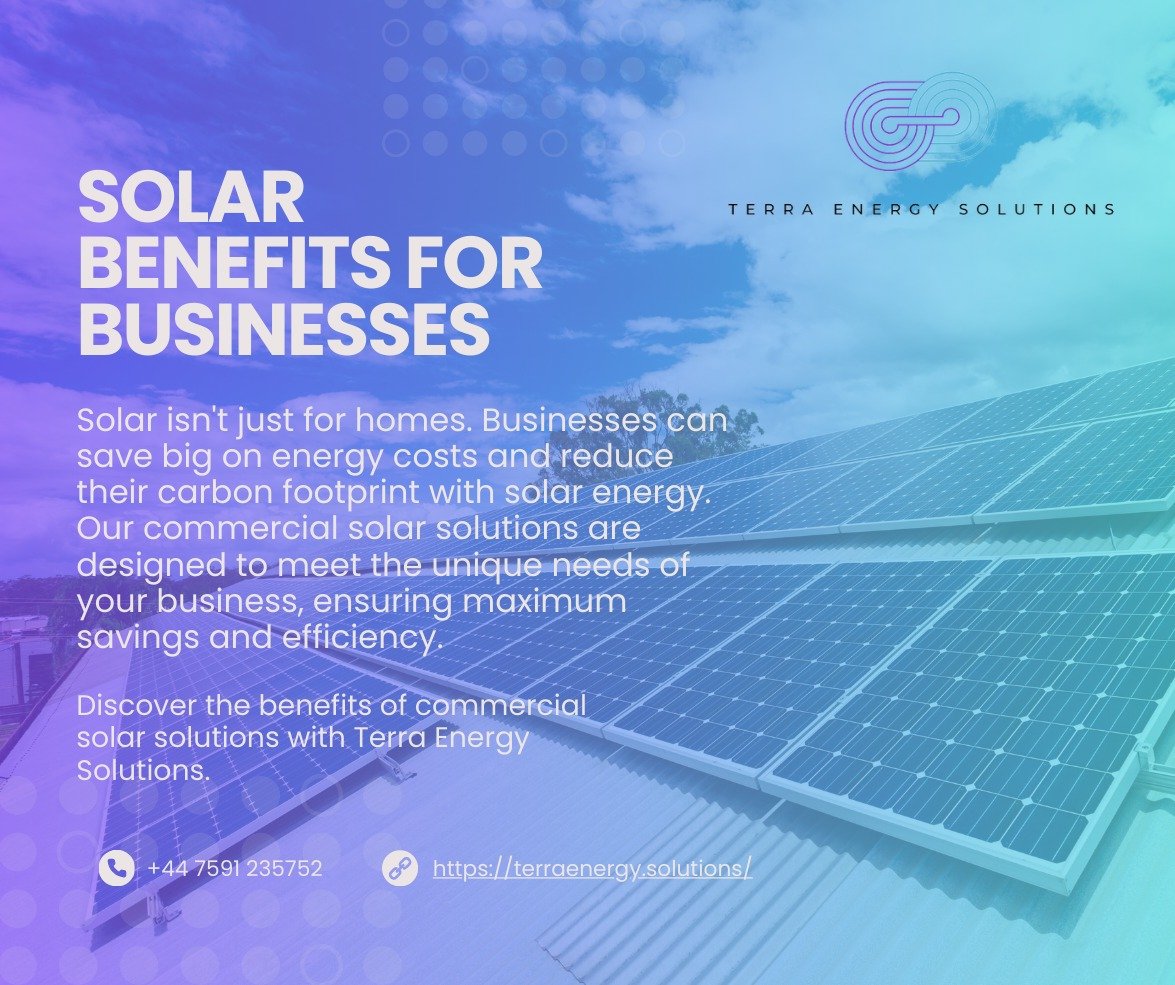 Power your business with the sun! At Terra Energy Solutions, we believe in harnessing solar energy not just for homes but for businesses too. Our commercial solar solutions are tailored to fit the unique needs of your business, helping you save on en