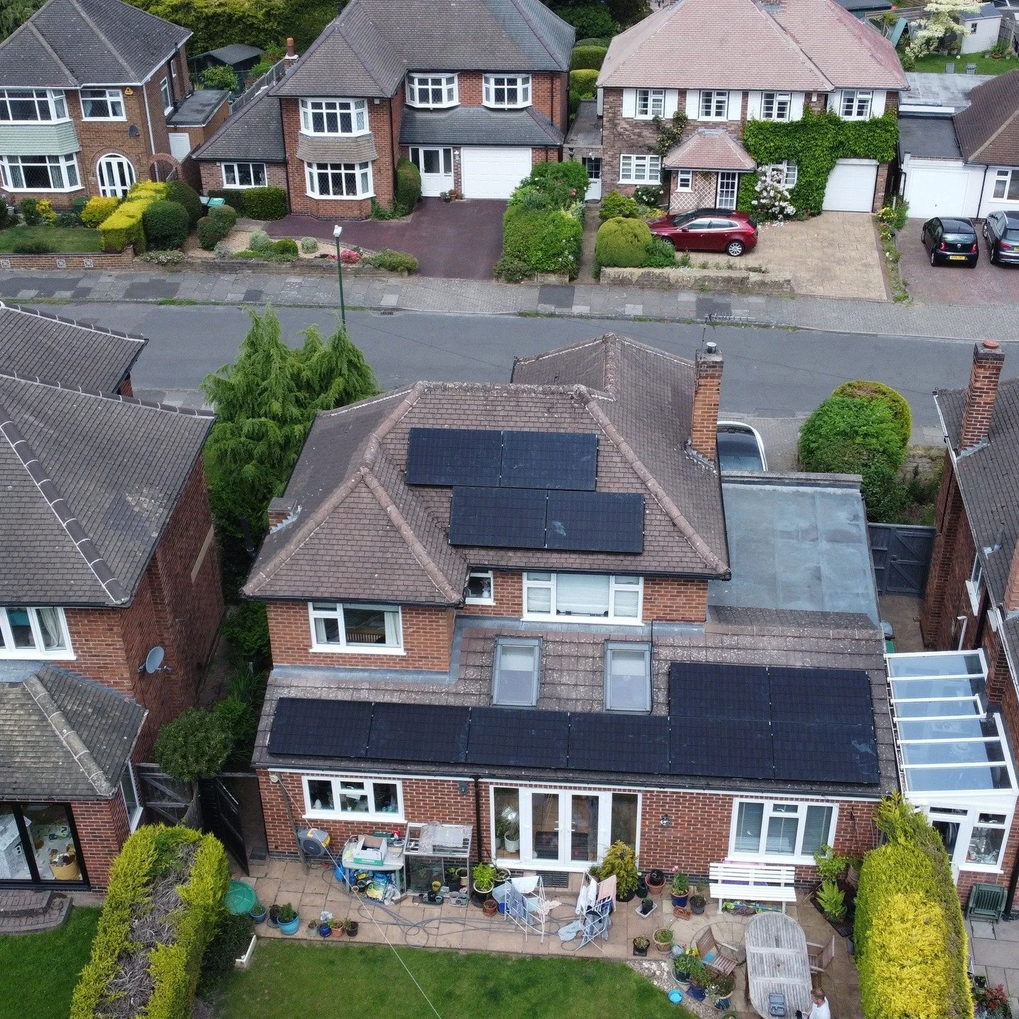 A solar PV installation in Wollaton, Nottingham