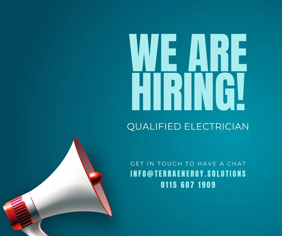 Qualified electrician?
Thinking about a change?

We&rsquo;re growing at Terra Energy Solutions and looking to add good electricians to our team.

Varied work, competitive pay and solar training provided.

Find out more 👉 http://bit.ly/49PNope