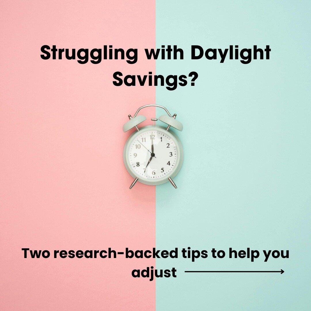 Every year the #springforward hits hard. How can we gracefully adjust to this readjustment of our internal clocks? Here are two research-backed ways to adjust to the time change and start feeling back in the swing of things.