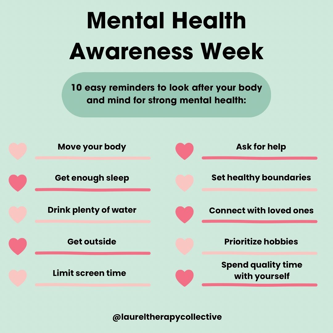It&rsquo;s #mentalhealthawarenessweek ! Knowing how to best manage our mental health can feel overwhelming, but it doesn&rsquo;t have to be! Going back to the basics can create a great foundation for maintaining mental health and help you manage stre