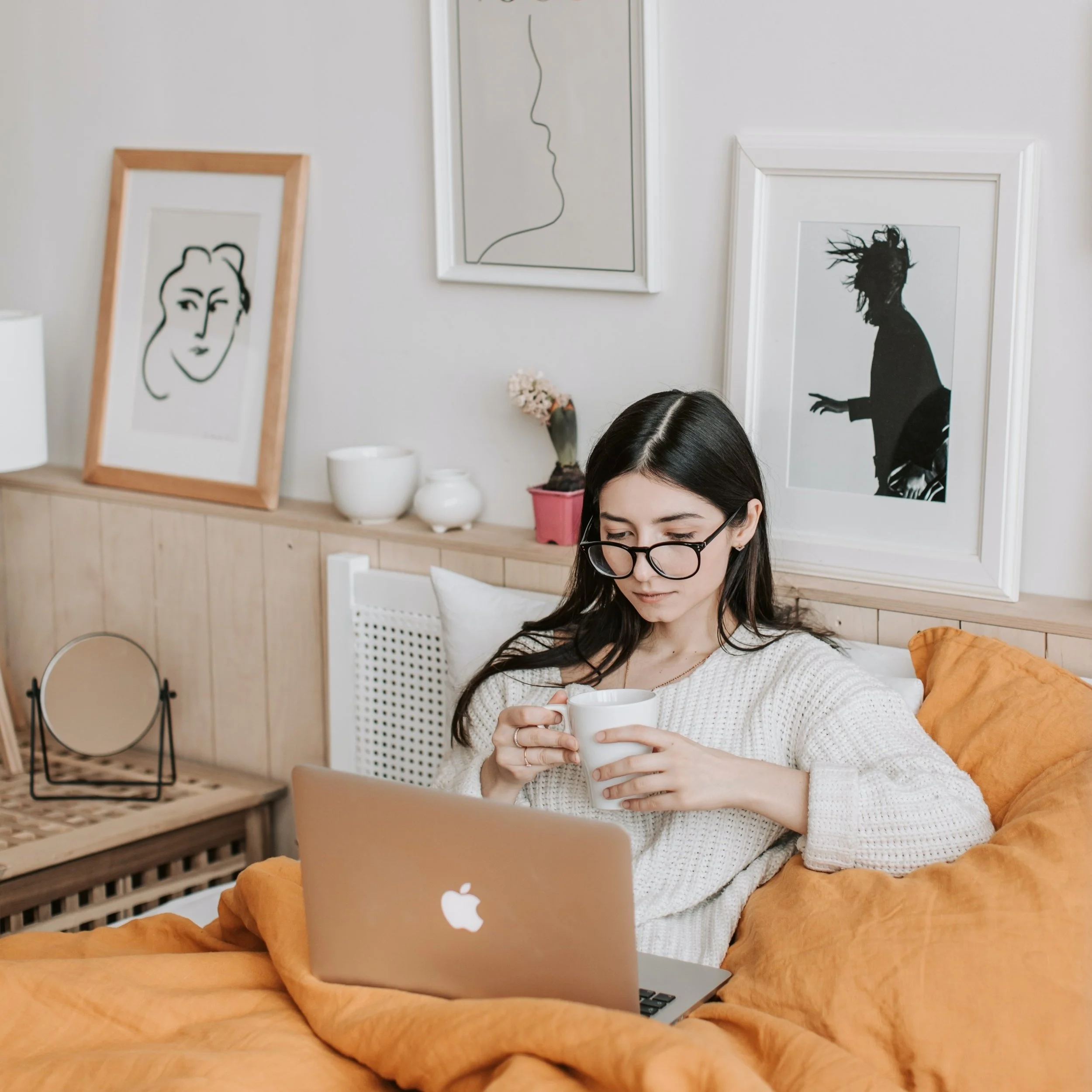 Client participating in an online EMDR therapy session from home while learning what to expect from the EMDR therapy timeline