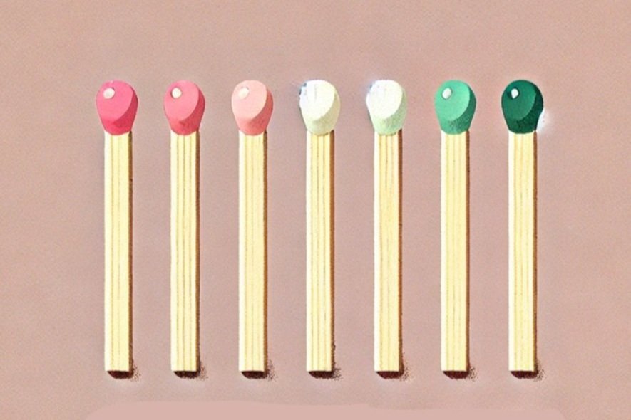 seven matches with heads of various colors representing enough energy and prevention of burnout through therapy for burnout in los angeles or san francisco