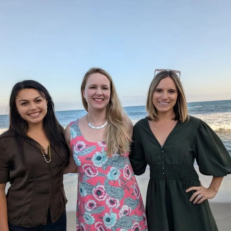Daniella Mohazab, Laurel van der Toorn, and Alexis Harney of Laurel Therapy Collective, a team of neurodivergent affirming therapists serving California and Florida