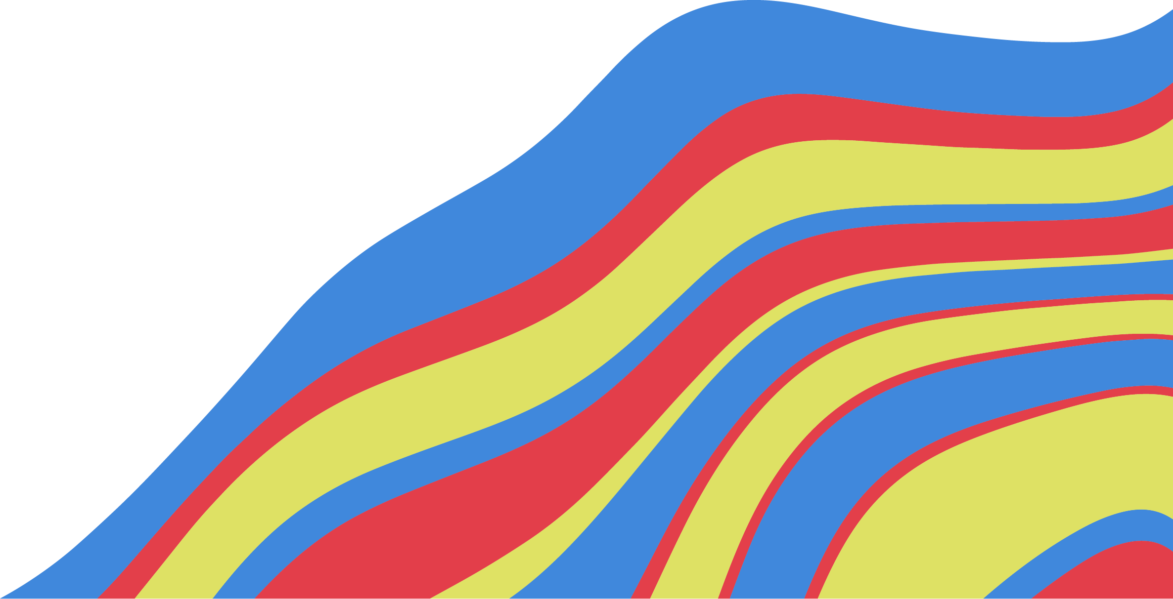 Abstract colorful wave pattern with black background on the left side.