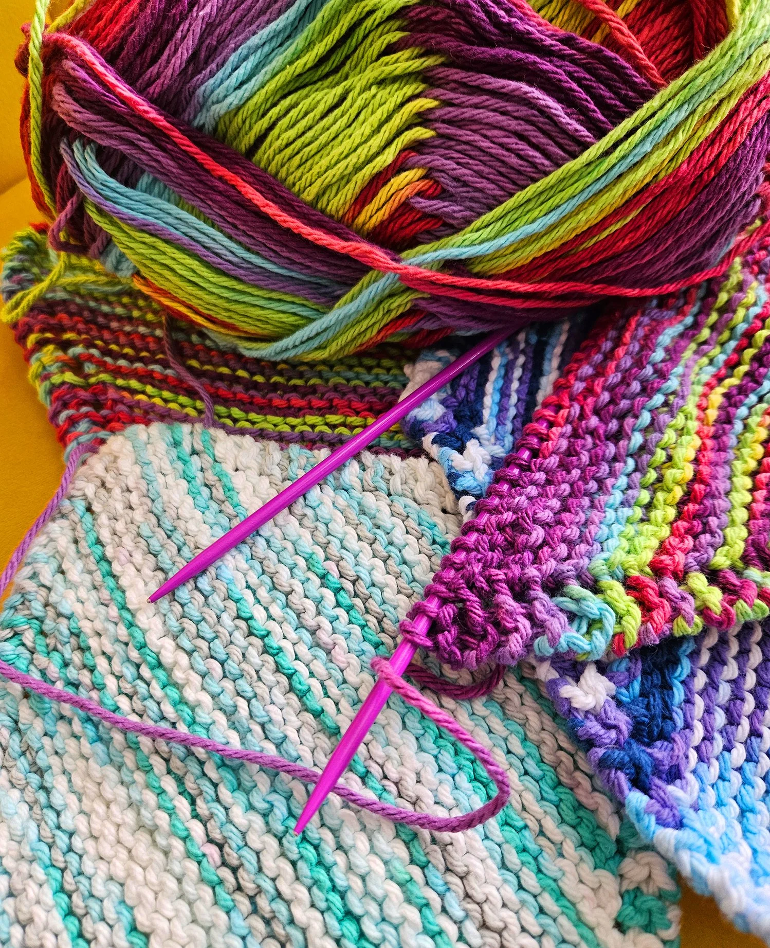 How to Knit a Dishcloth