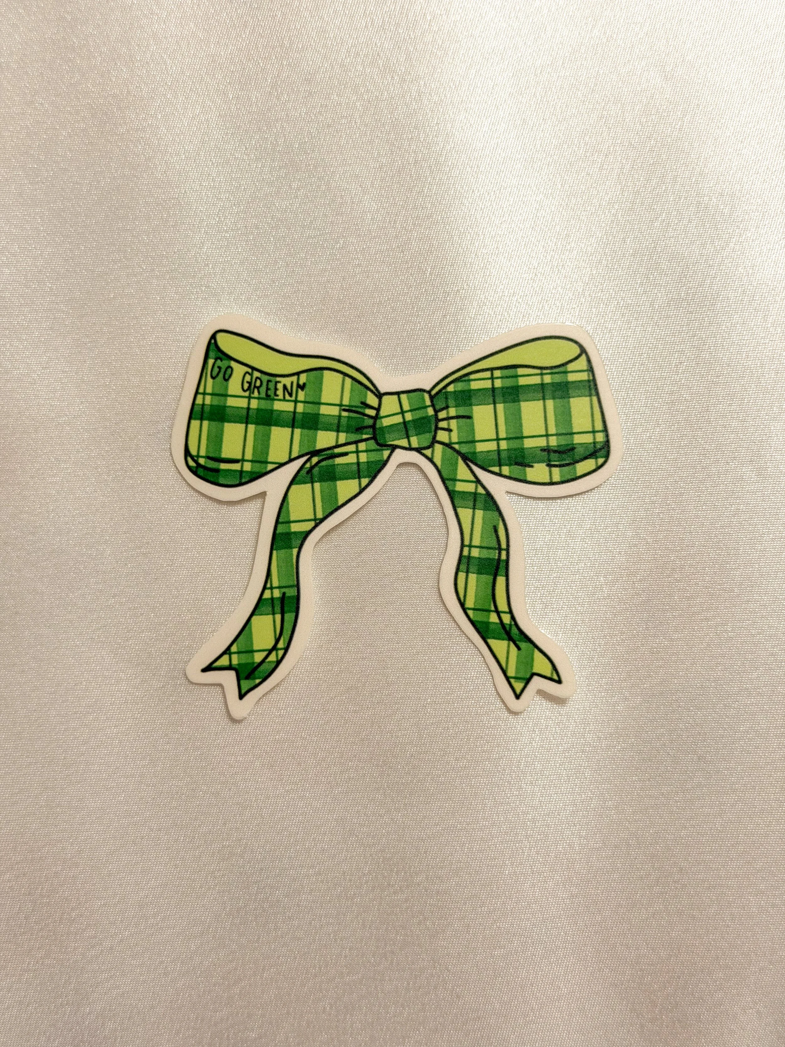 go green plaid bow sticker.jpg