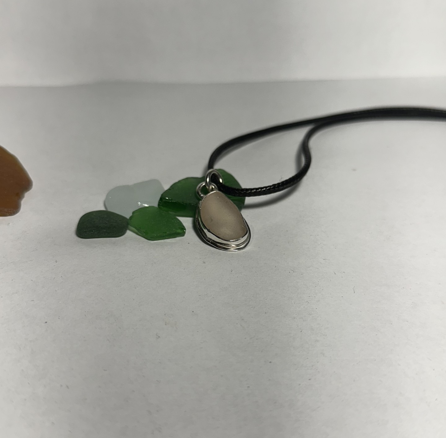 Sea Glass Necklace with Glass White Edit.png