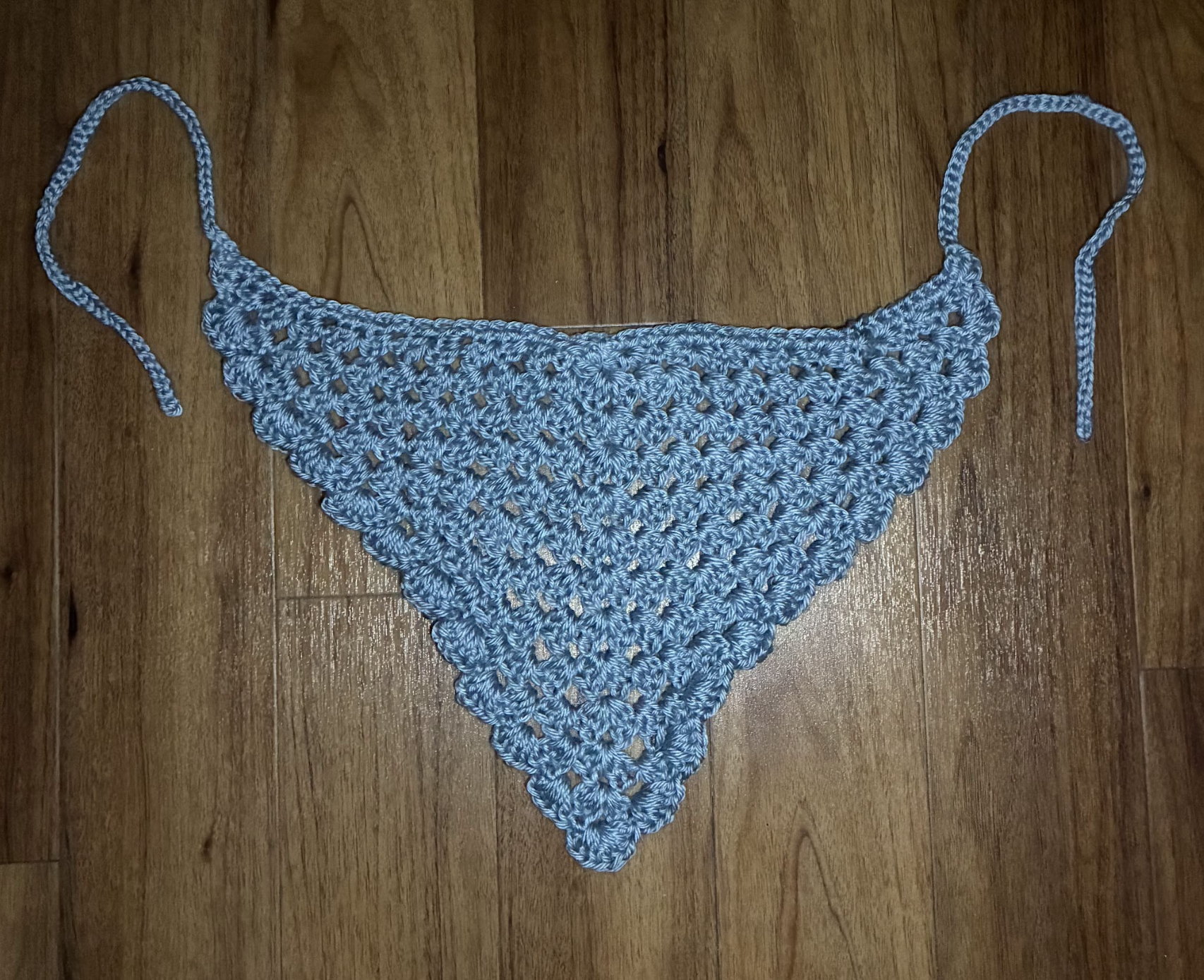 Crocheted Bandana (light blue)