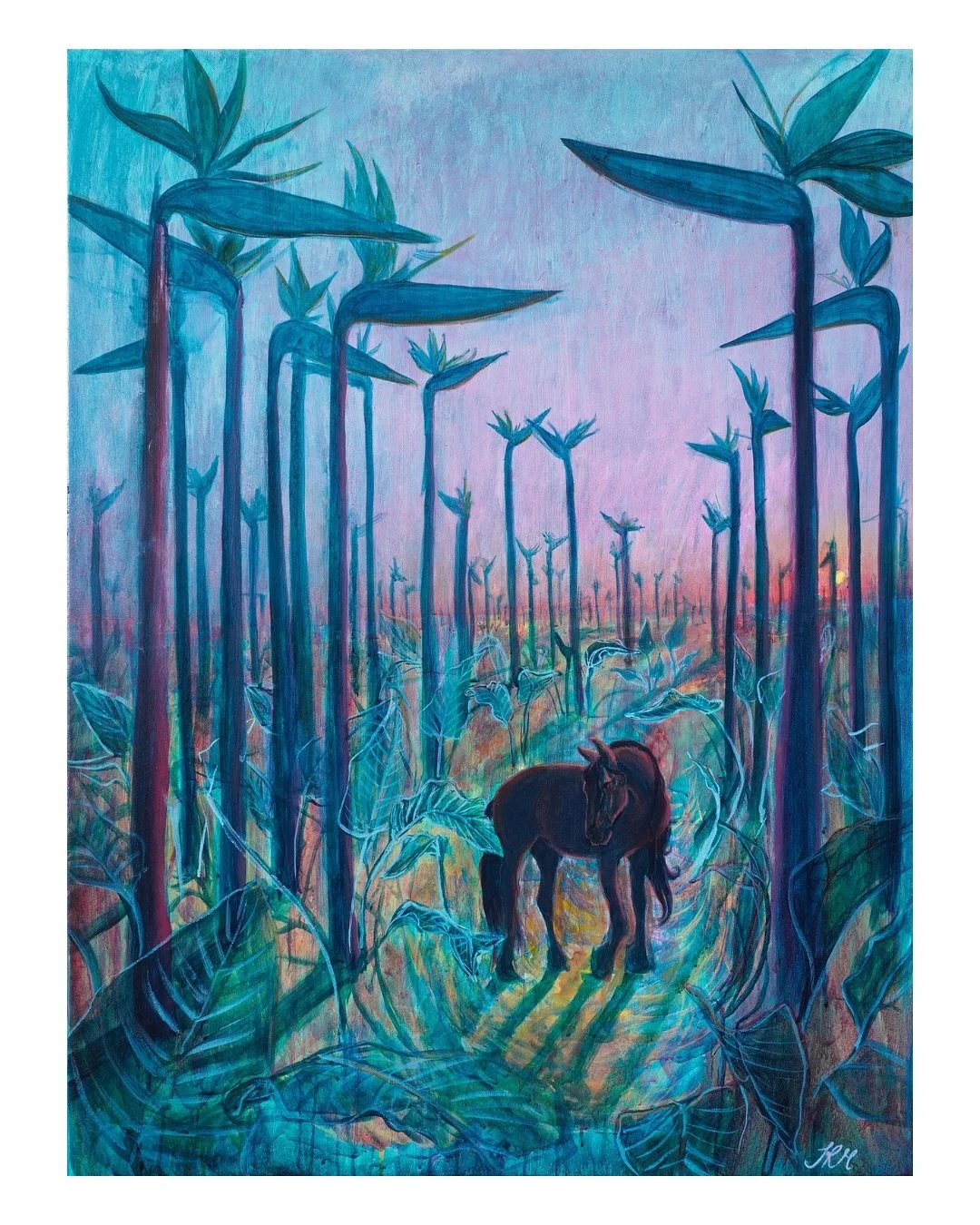 Happy Mothers Day to my mama ❤️ 

Mare At Ease
30 in x 40 in
Acrylic on canvas

This painting was actually supposed to be a gift for her birthday last year, but that&rsquo;s a story for another time. My mom loves horses and beautiful, exotic flowers.