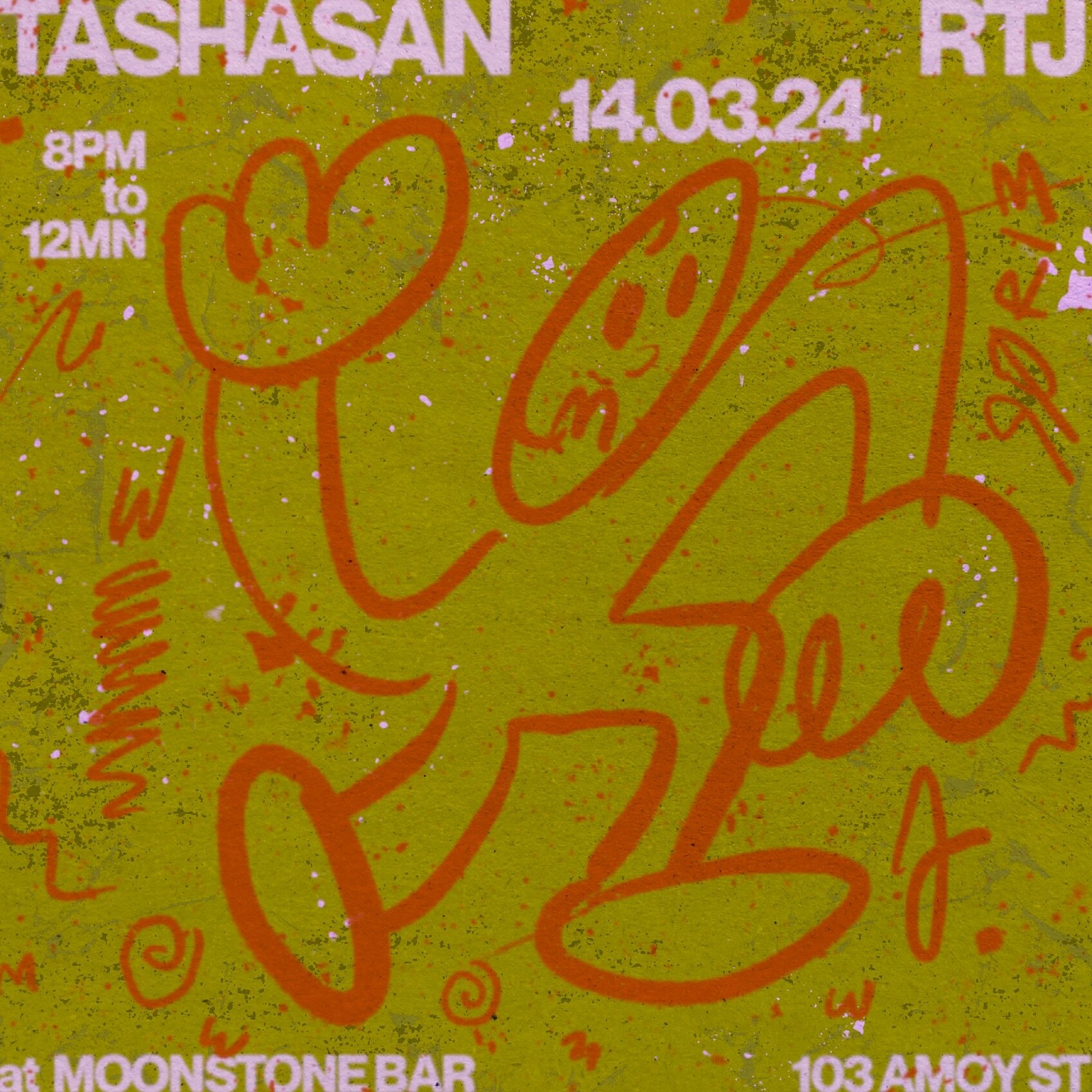 TASHASAN B2B RTJ - THU 14 MAR - 8PM TO 12MN 

Singapore-born and bred Natasha Hassan, aka TASHASAN, is an illustrator and promoter turned DJ after spending enough time watching her producer and DJ friends in action. Her music is a blend of genres, in