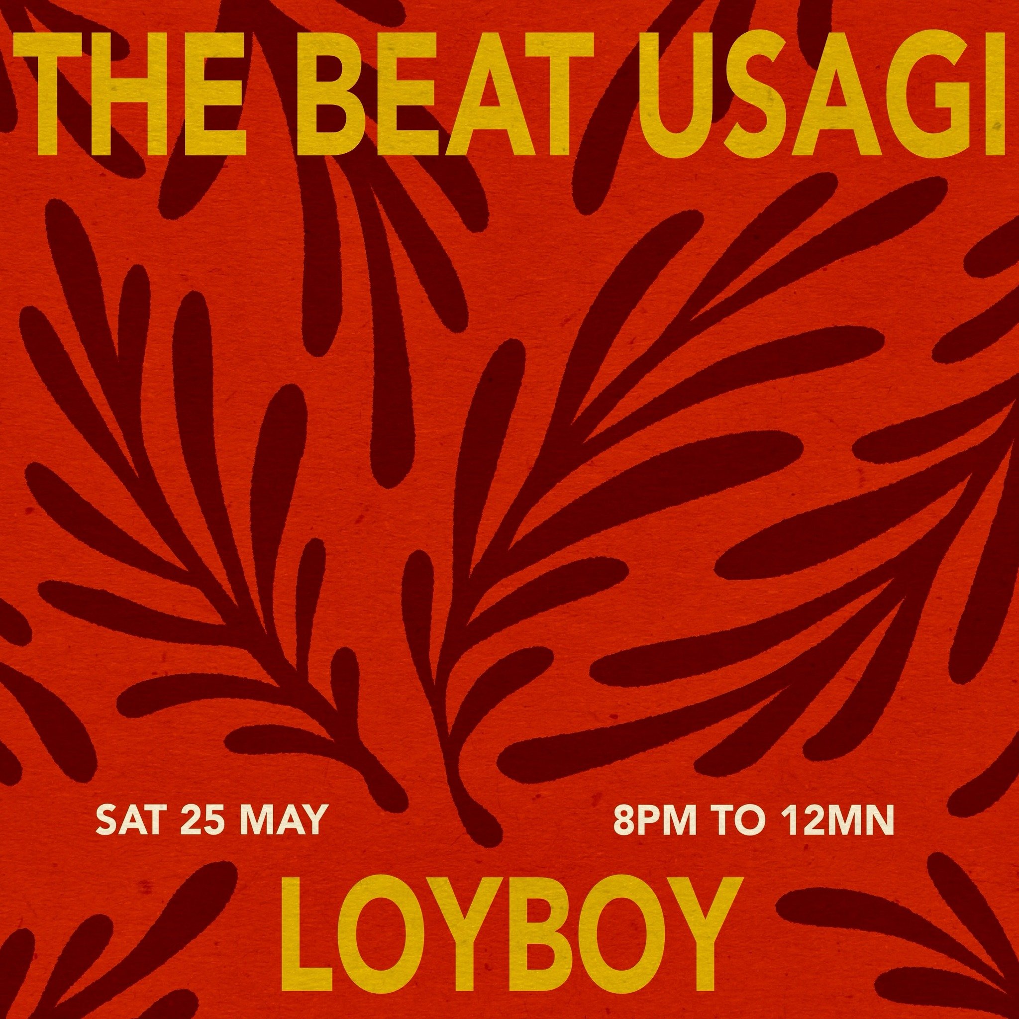 A frequent sighting at the clubs, this duo takes on a slightly mellower Saturday night warm up at Moonstone! 

The Beat Usagi&rsquo;s sound resembles a smorgasbord of genres. He salutes his origins by exploring his forte of techno, ranging from aggre