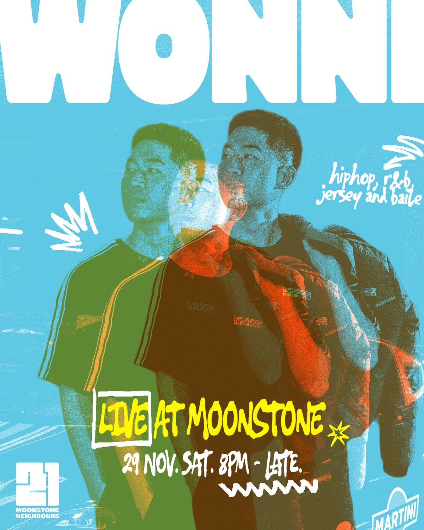 Raised on radio hits, rewired by Seoul&rsquo;s underground&mdash;WONNI (aka @wonniegochild) makes his Moonstone debut this Saturday. Selector by night, dancer all day, he builds sets that hit the heart and the hips with grooves that don&rsquo;t let g