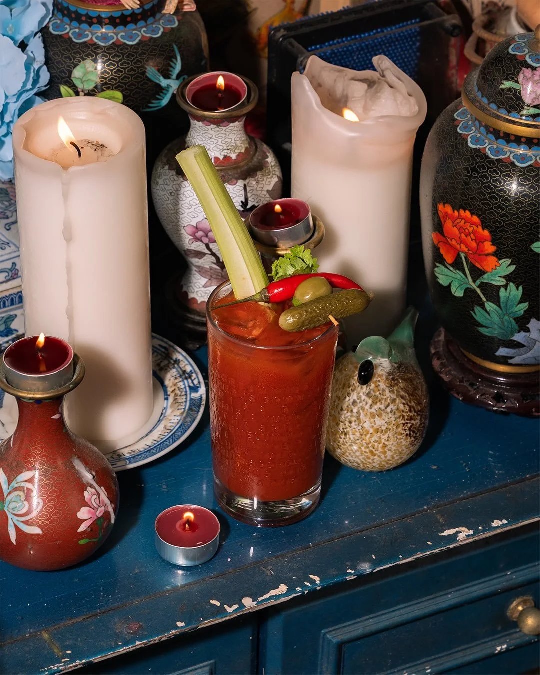 Built on vodka, beef broth from @gubakkia , tomato, citrus, salt, sugar, and chili, the kind of drink that wakes you up a little, slows you down a little, and keeps you steady in between.

A simple Bloody Mary and a bloody good one.