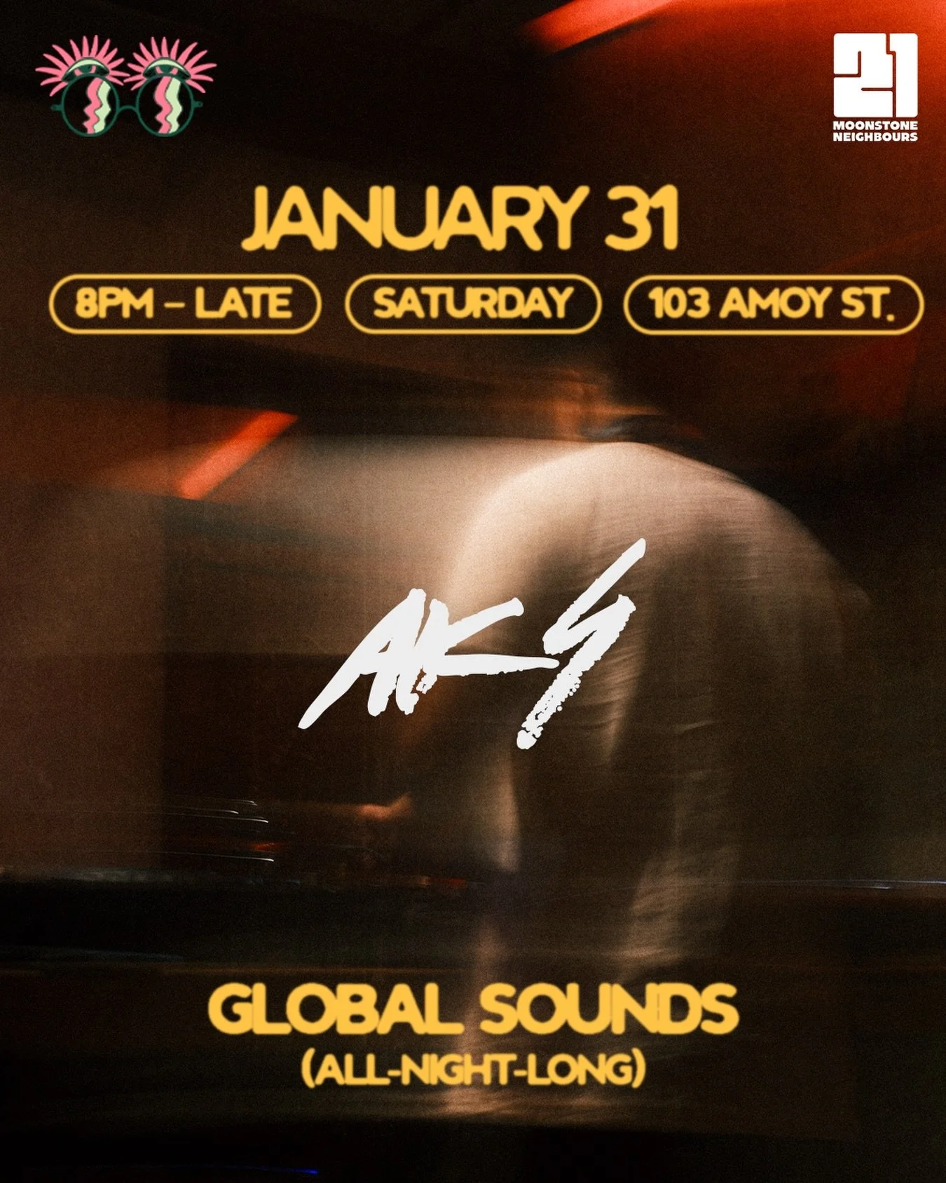 First time in our little cosy corner&mdash;say hello to Aks (@akytar).

Part of the intimate-party mischief behind @whensiphappens_, he&rsquo;s a glide-between-worlds selector with an ear for groove and bounce. From Soulection-style R&amp;B to fractu