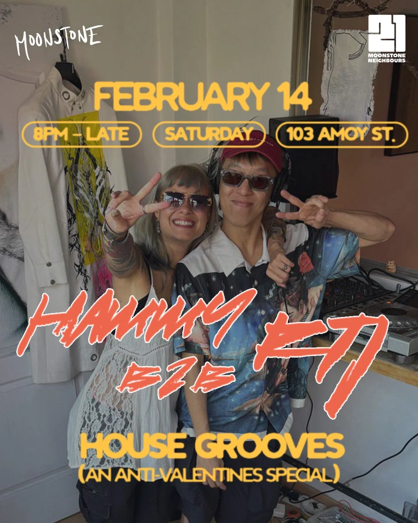 Valentine&rsquo;s? Can&rsquo;t relate.

This Saturday, we&rsquo;re celebrating friendship in all shapes and forms with two of three of the @santaisingapore Soundsystem. They&rsquo;re back in our little corner for an all-nighter&hellip;with House Groo