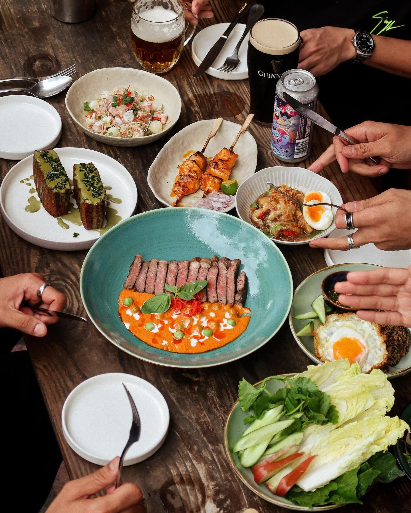@campkrapao x @moonstone.sg 
SATURDAY 
07 03 2026 

Green Curry Prawn Toast
Brioche . Prawns . House Green Curry Paste . Crispy Basil

Yum Naem Khoa Tod
Fermented Pork . Crispy Rice . Dried Chilli . Peanut . Fresh Ginger

Quinoa Grapow
Minced Chicken