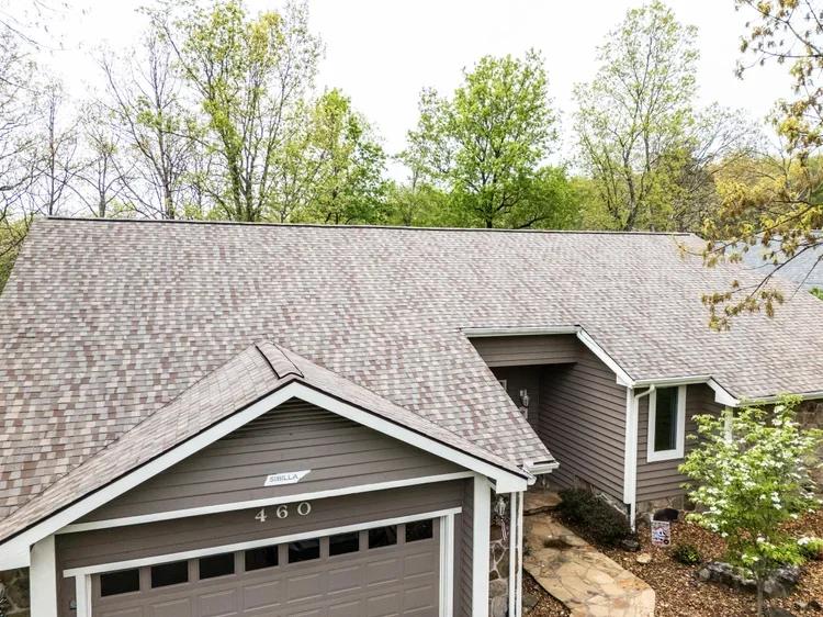 Water damage on a ceiling caused by a hidden roof leak in a Tennessee home inspected by Jeff Woods Construction and Roofing