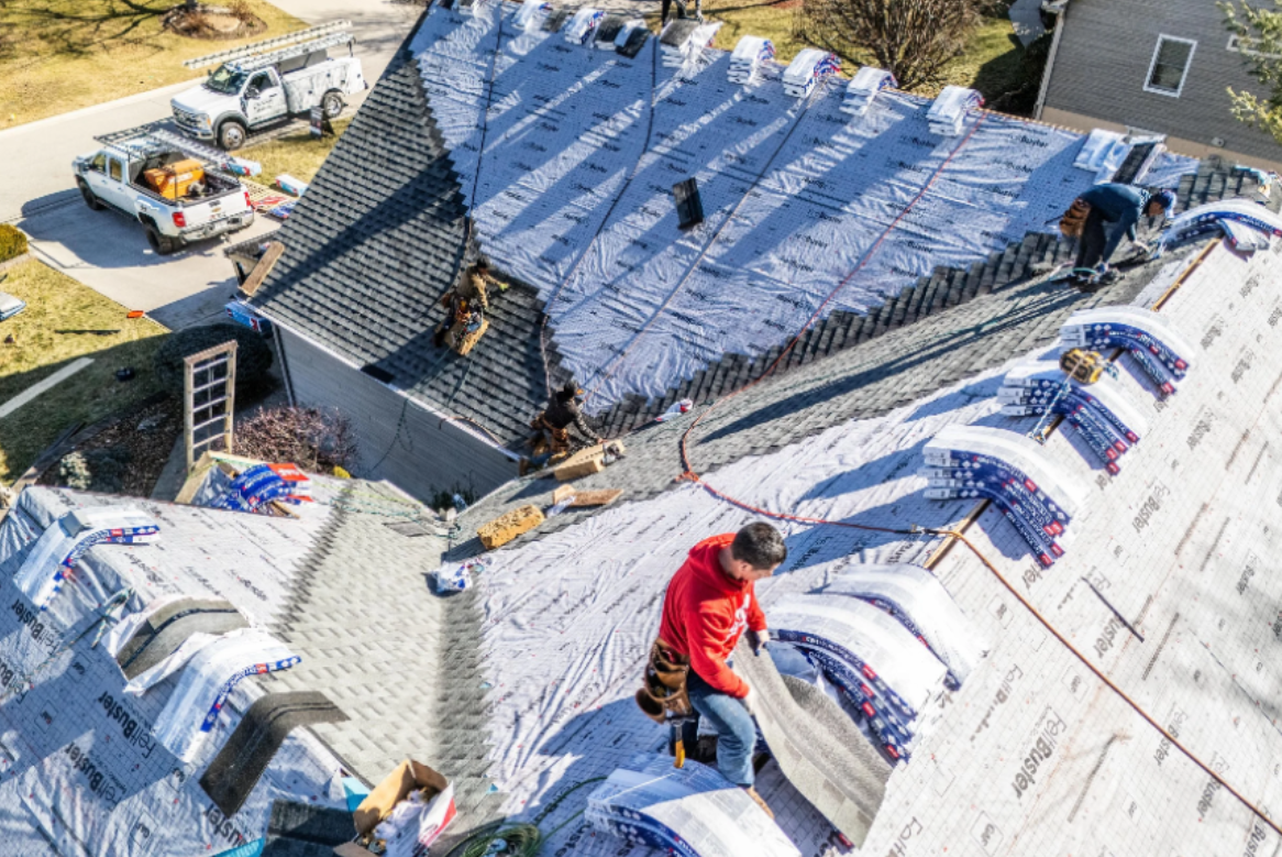 Asphalt shingle roofing installed on a residential home in Harriman TN