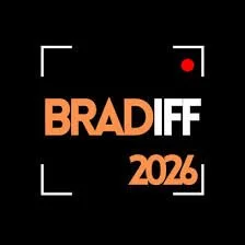 Campaign logo for Brad Iff 2026 with a black background, orange and white text, and a red dot in the top right corner.